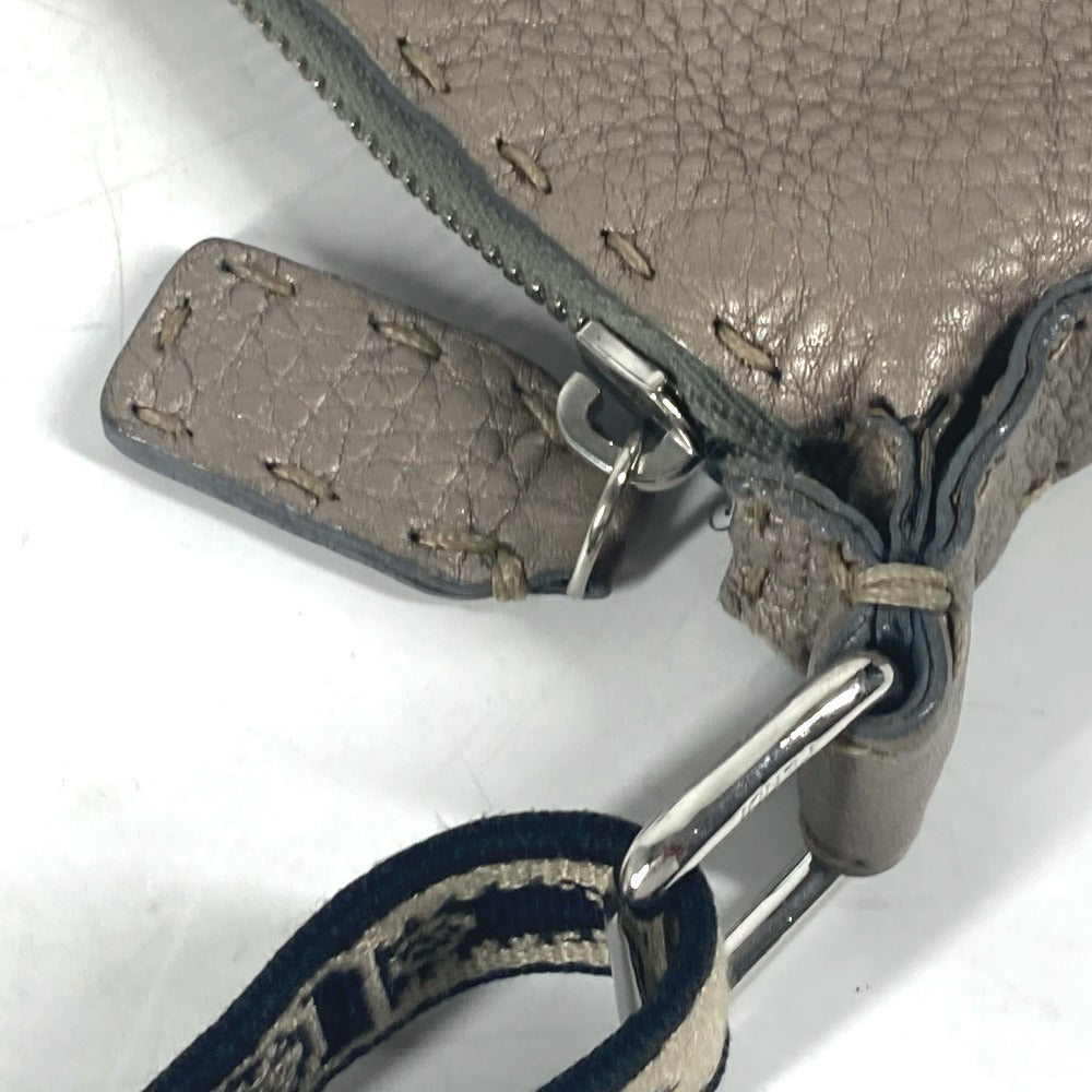 FENDI Shoulder Bag leather Beige type Celeria Women Used
