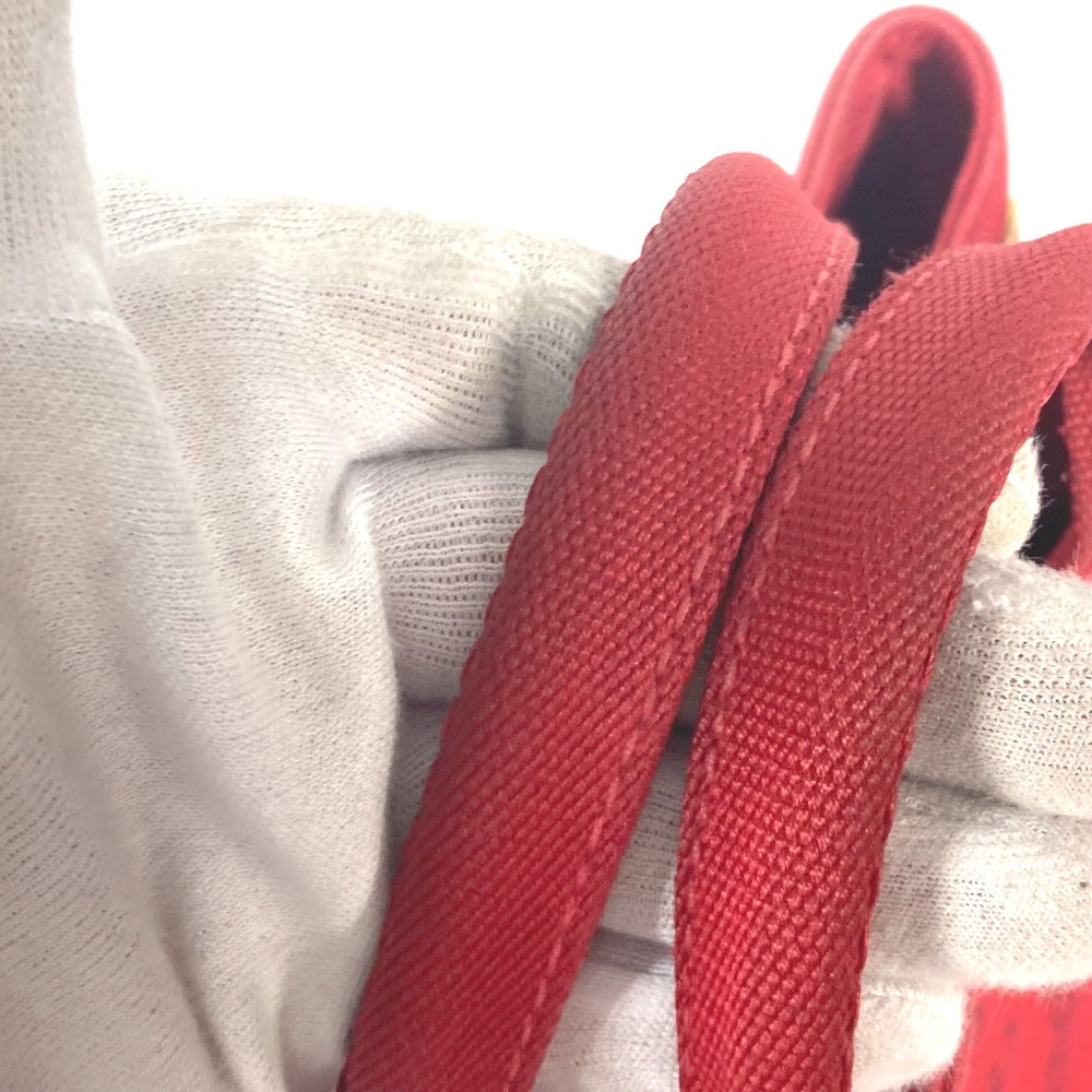 PRADA Tote Bag canvas Red With logo Canapa CANAPA MINI