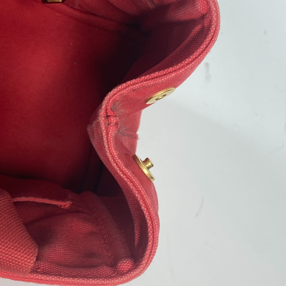 PRADA Tote Bag canvas Red With logo Canapa CANAPA MINI
