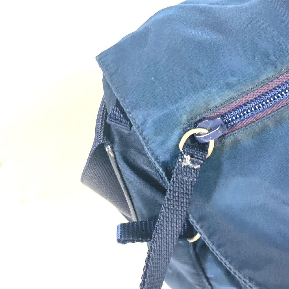 PRADA Shoulder Bag B1738 Nylon blue Triangle logo plate