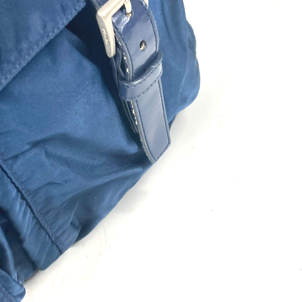 PRADA Shoulder Bag B1738 Nylon blue Triangle logo plate