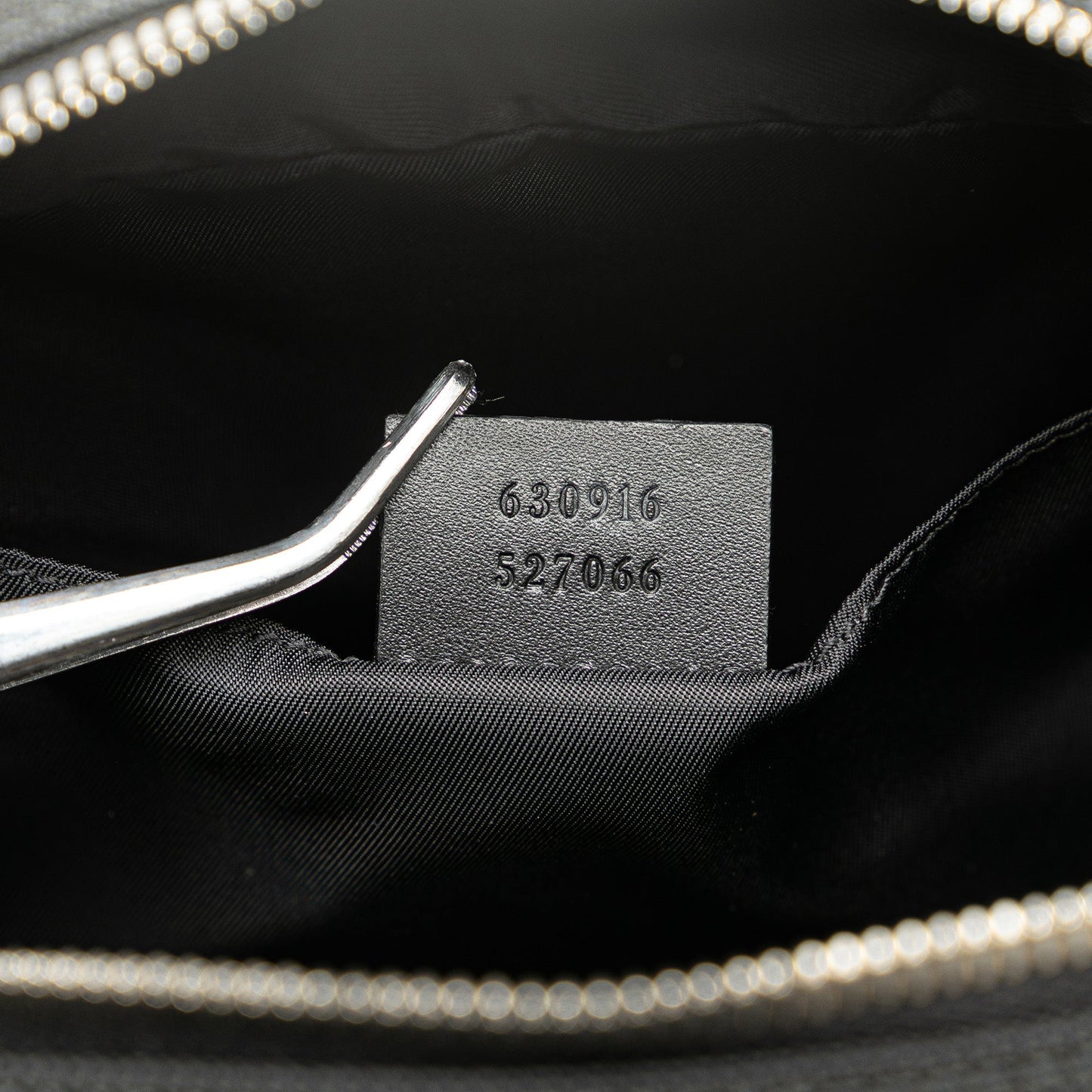 Black Gucci Techno Web Canvas Clutch