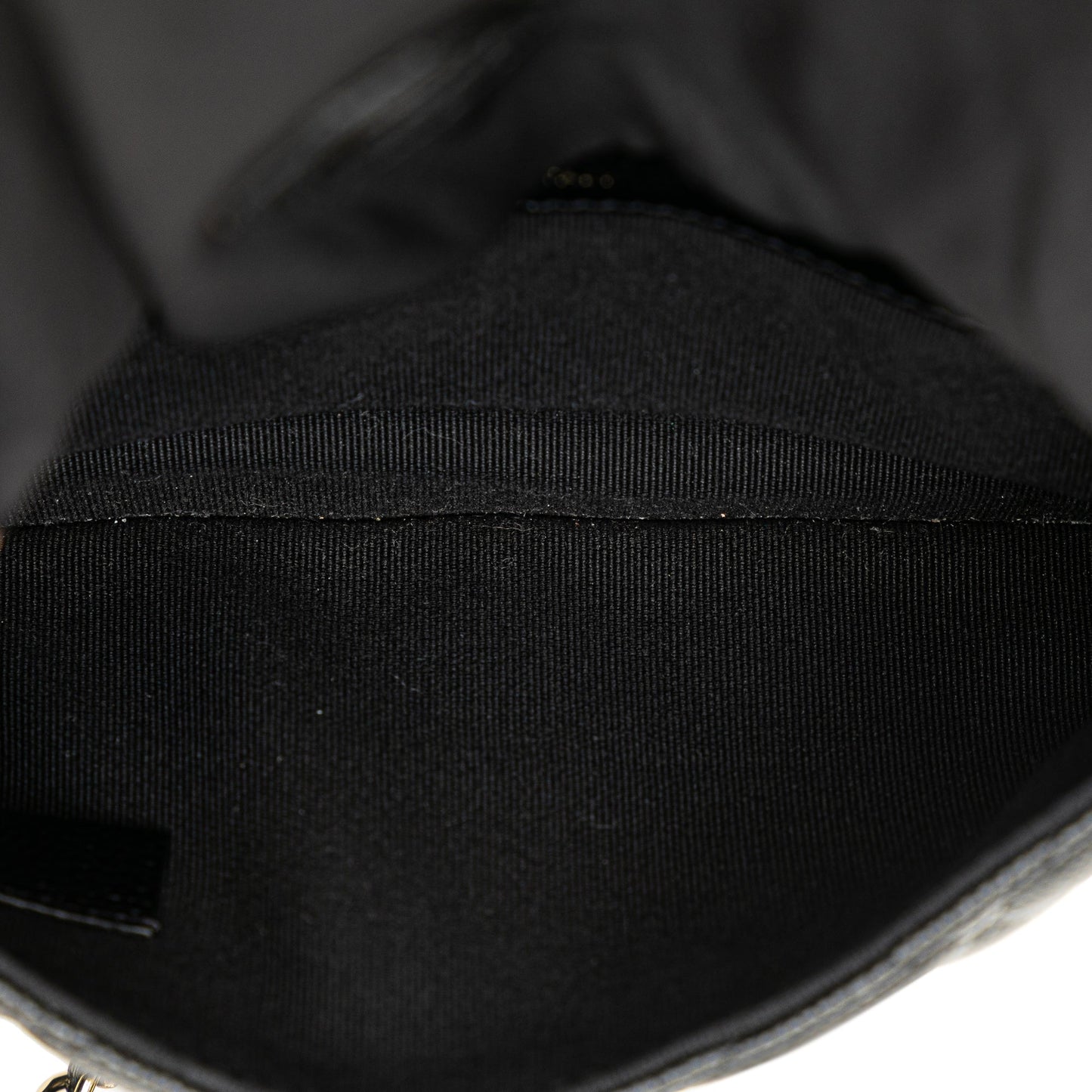 Black Chanel Nylon Graffiti Foldable Shopping Tote in Caviar Flap