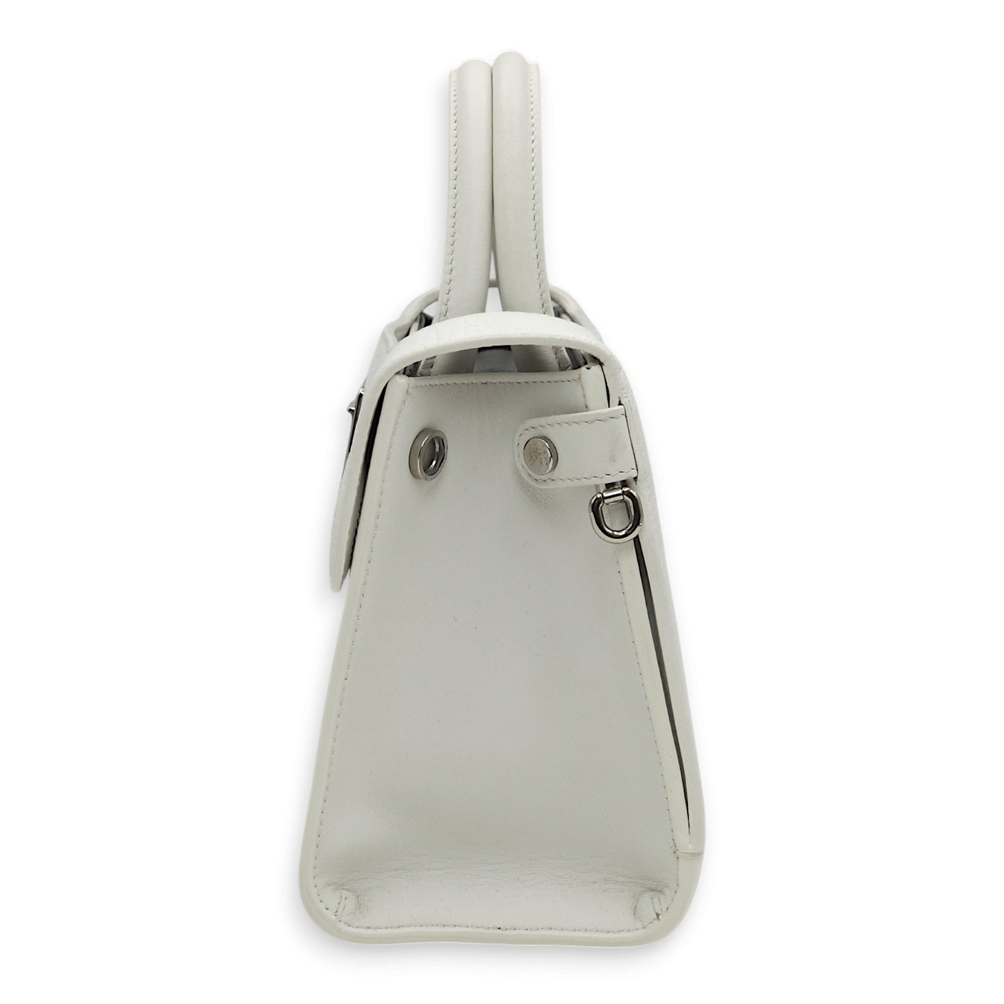 Diorever White Tote Bag in Calfskin, Silver hardware