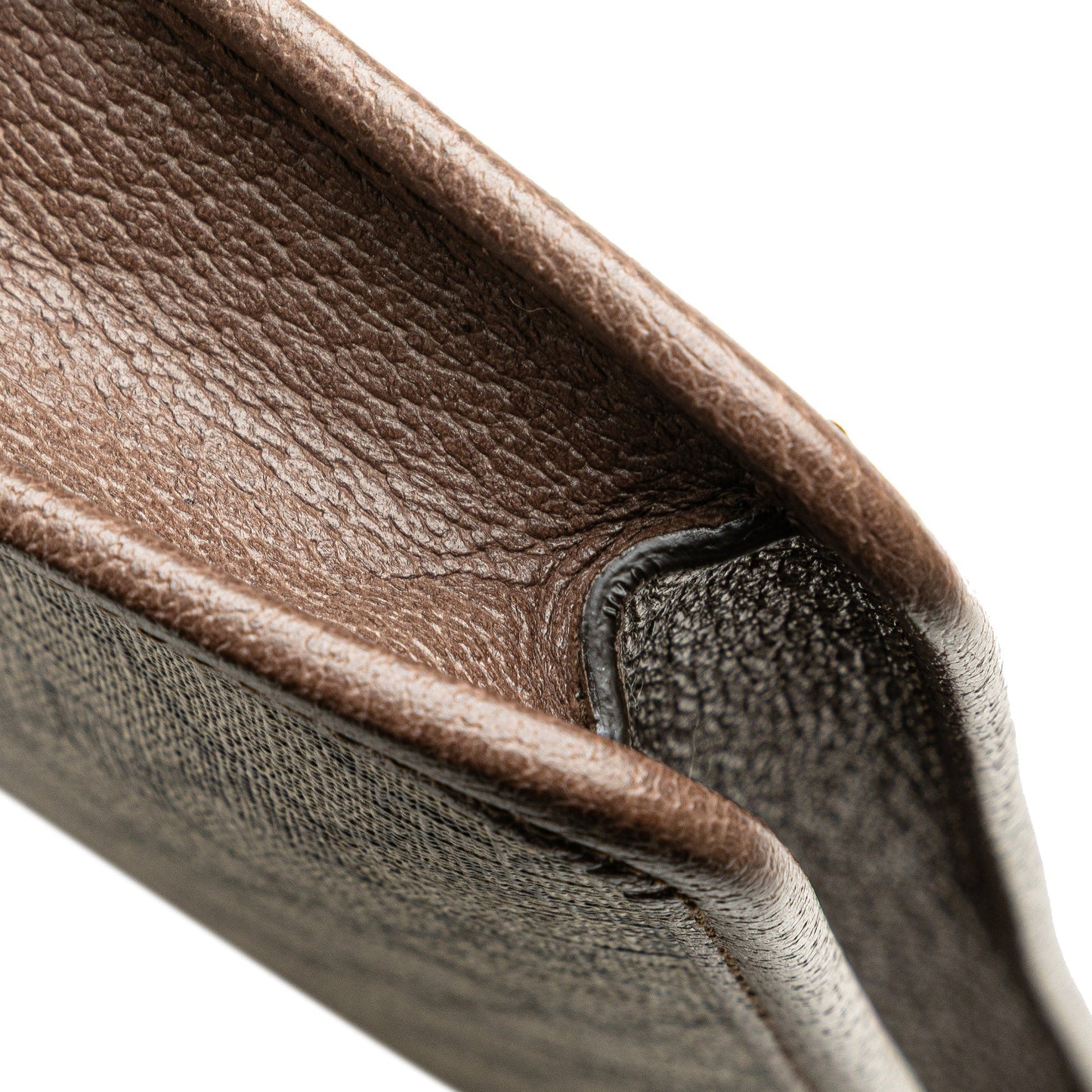 Brown Gucci GG Supreme Web Ophidia Clutch