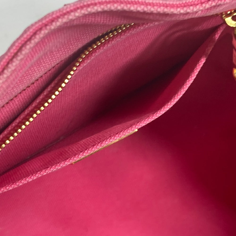 PRADA Handbag canvas pink Canapa logo M