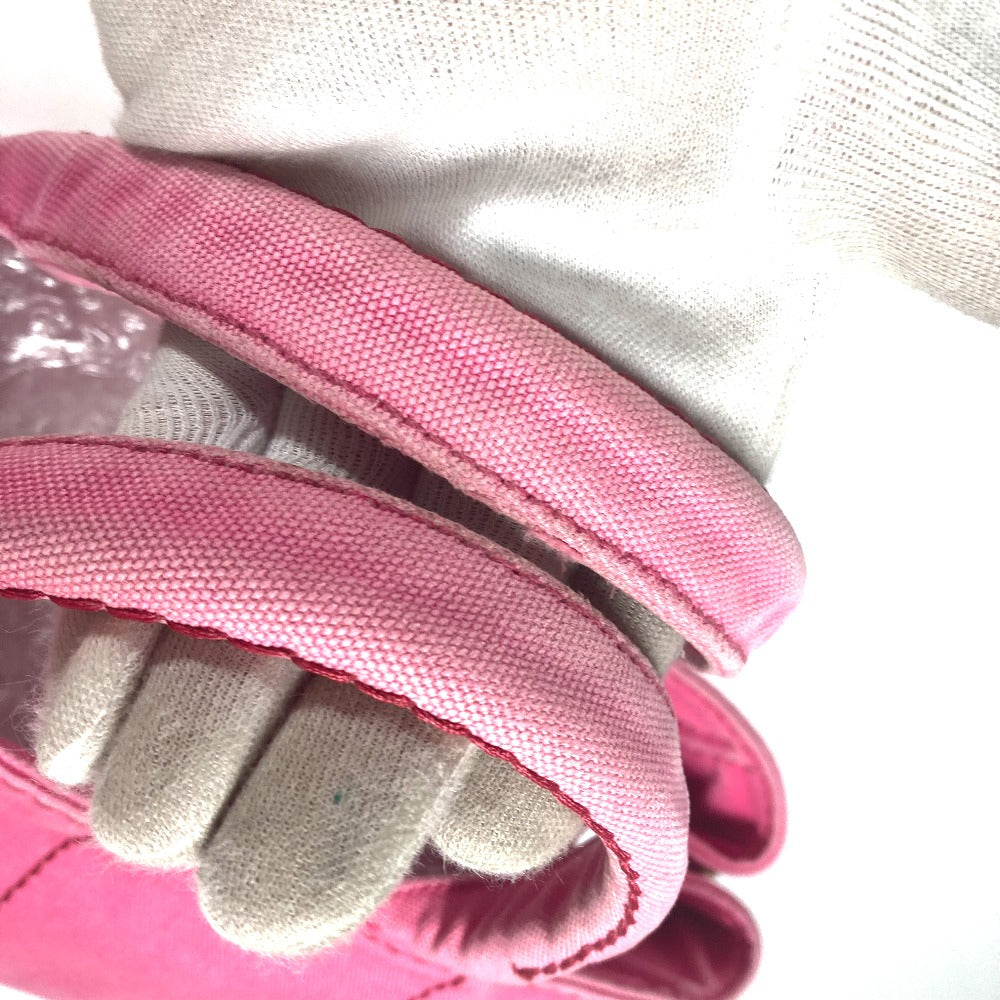 PRADA Handbag canvas pink Canapa logo M
