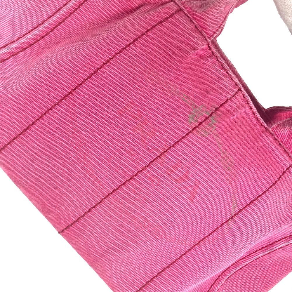 PRADA Handbag canvas pink Canapa logo M