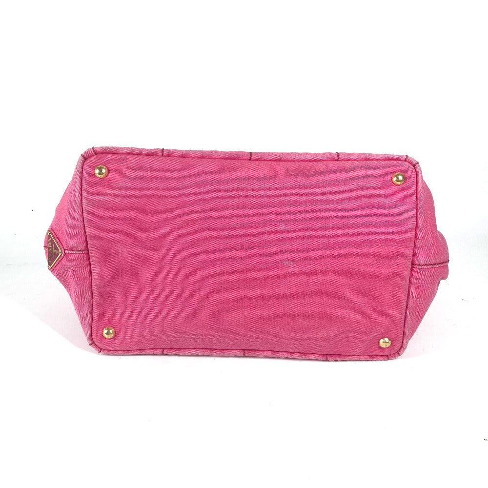 PRADA Handbag canvas pink Canapa logo M
