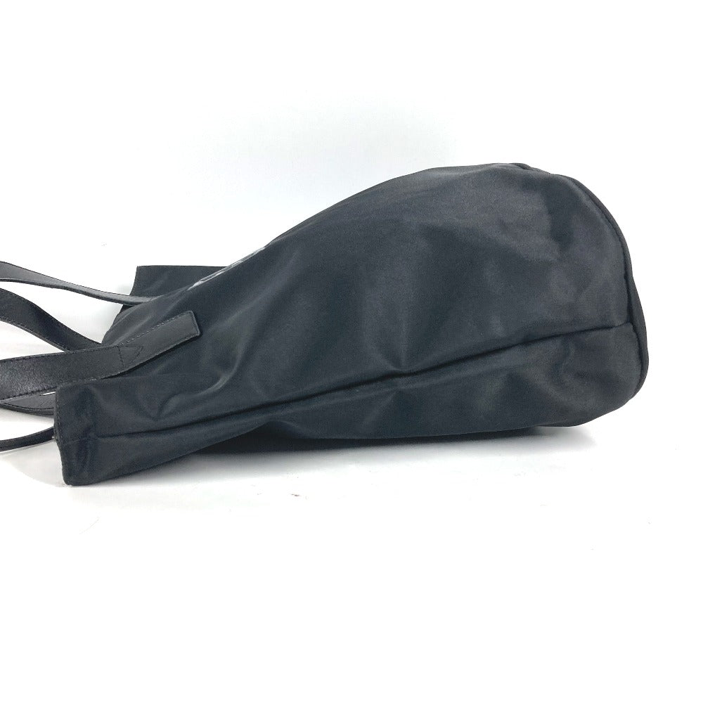 FENDI Shoulder Bag Leather / nylon black vintage FF logo
