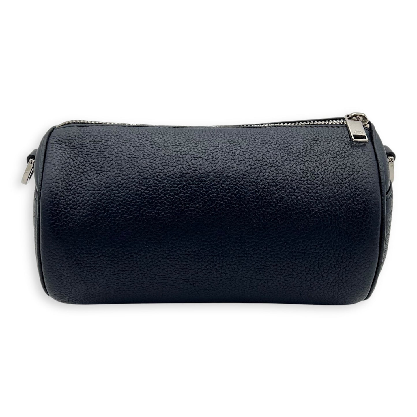 Roller Crossbody Bag Blue in Calfskin, Silver hardware