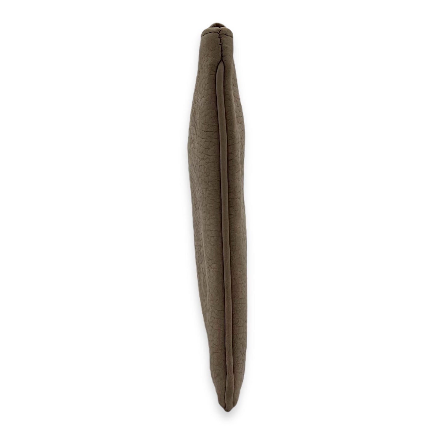 Clutch Clutch Small Brown in Calfskin, Silver hardware