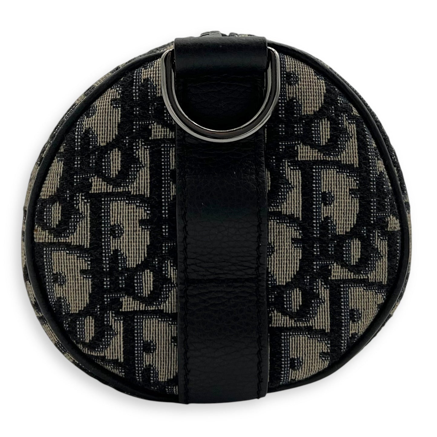 Roller Crossbody Bag Blue in Jacquard, Silver hardware