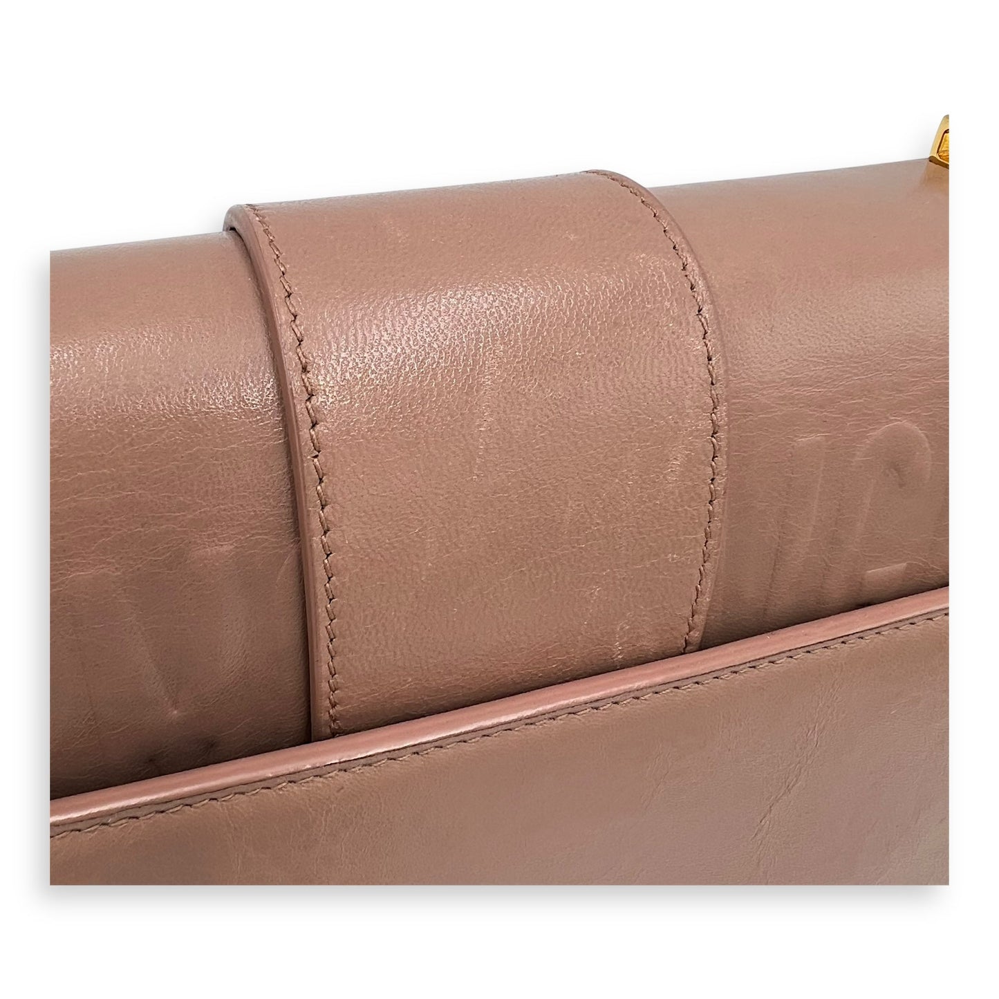 30 Montaigne Medium Shoulder bag in Calfskin, Gold Hardware