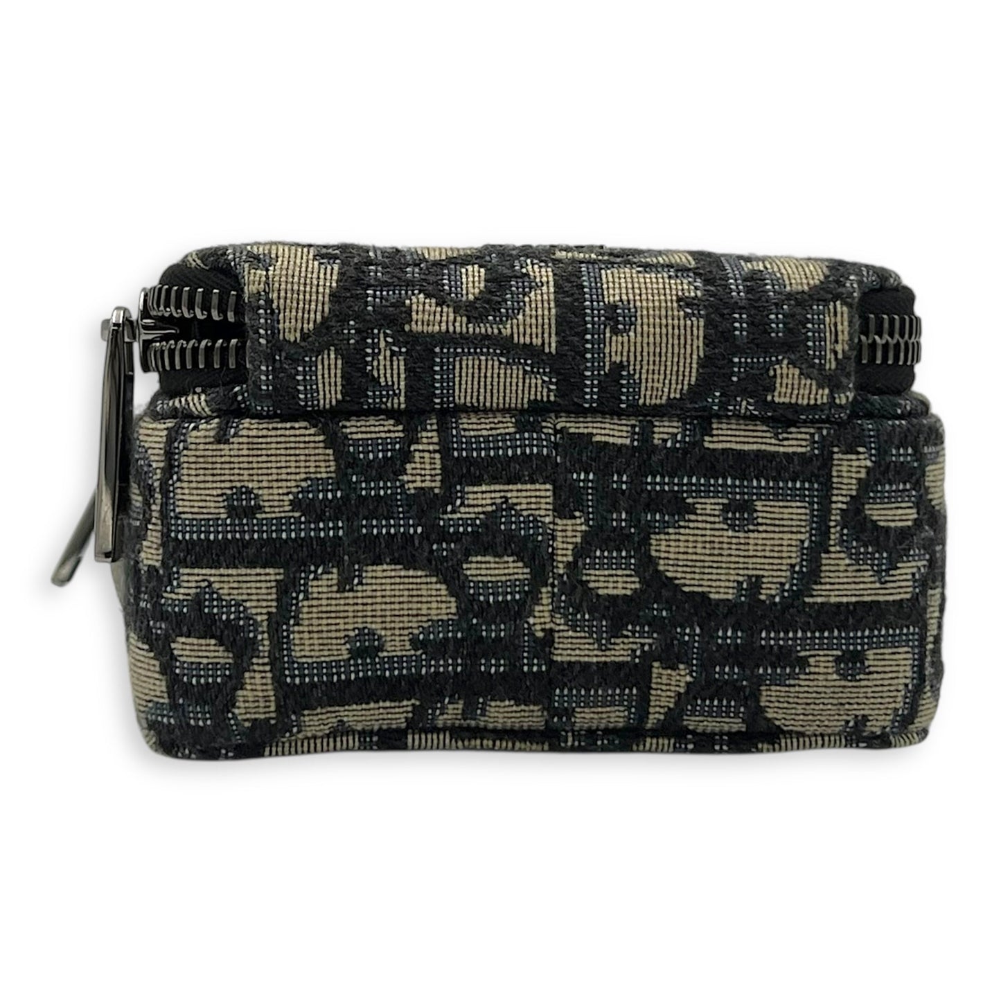 Oblique Rider Blue Crossbody Bag in Jacquard, Silver hardware
