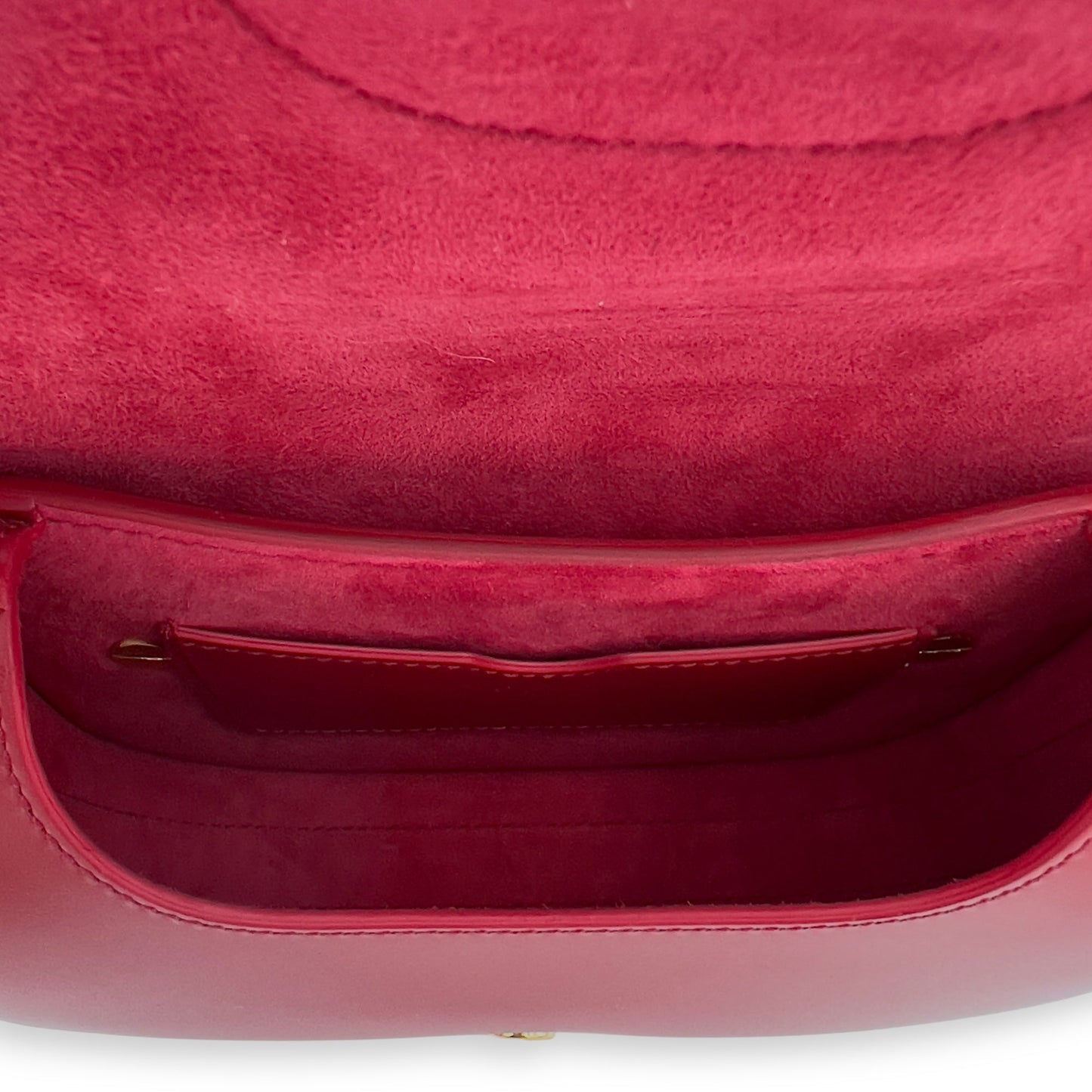 Bobby Small Red Shoulder Bag in Calfskin, Gold hardware