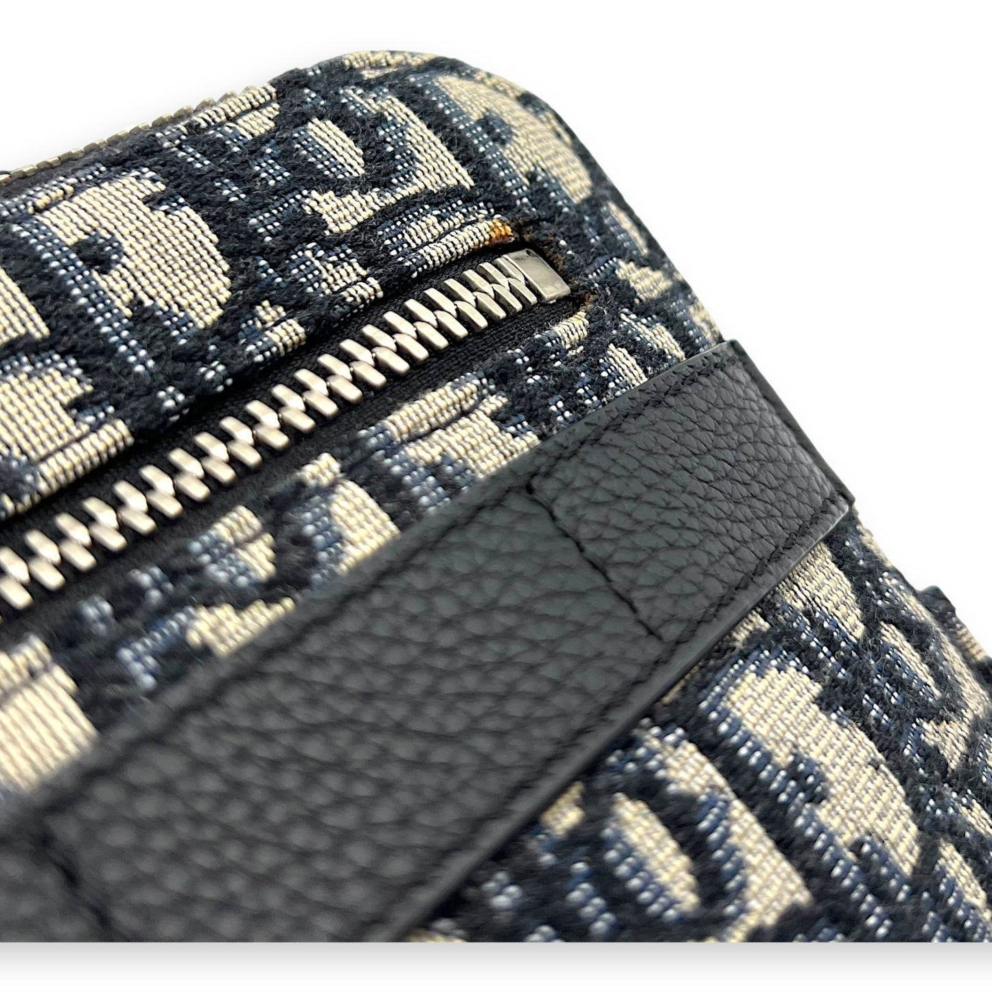 Safari Crossbody Bag Blue in Jacquard, Silver hardware