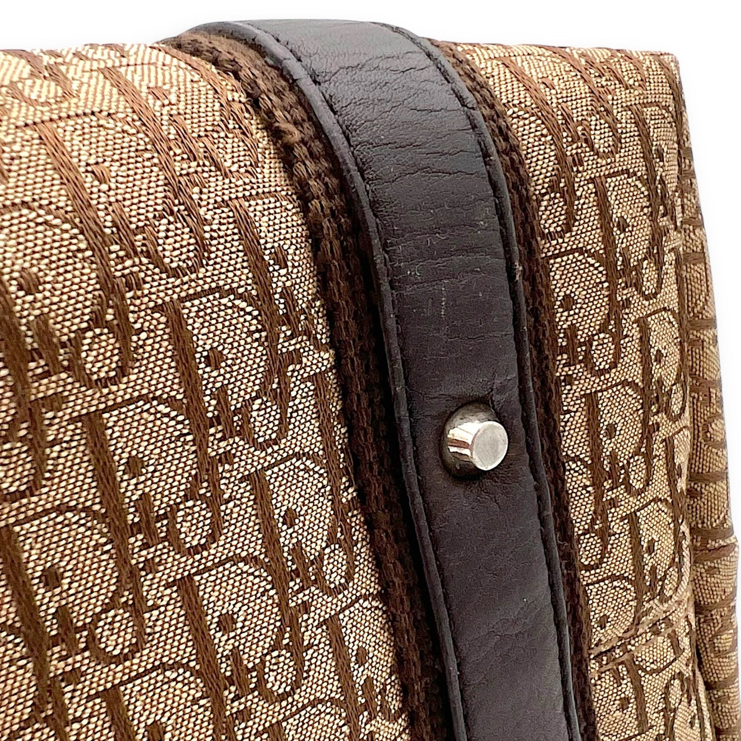 Street Chic Hobo Brown Shoulder Bag in Jacquard, Silver hardware
