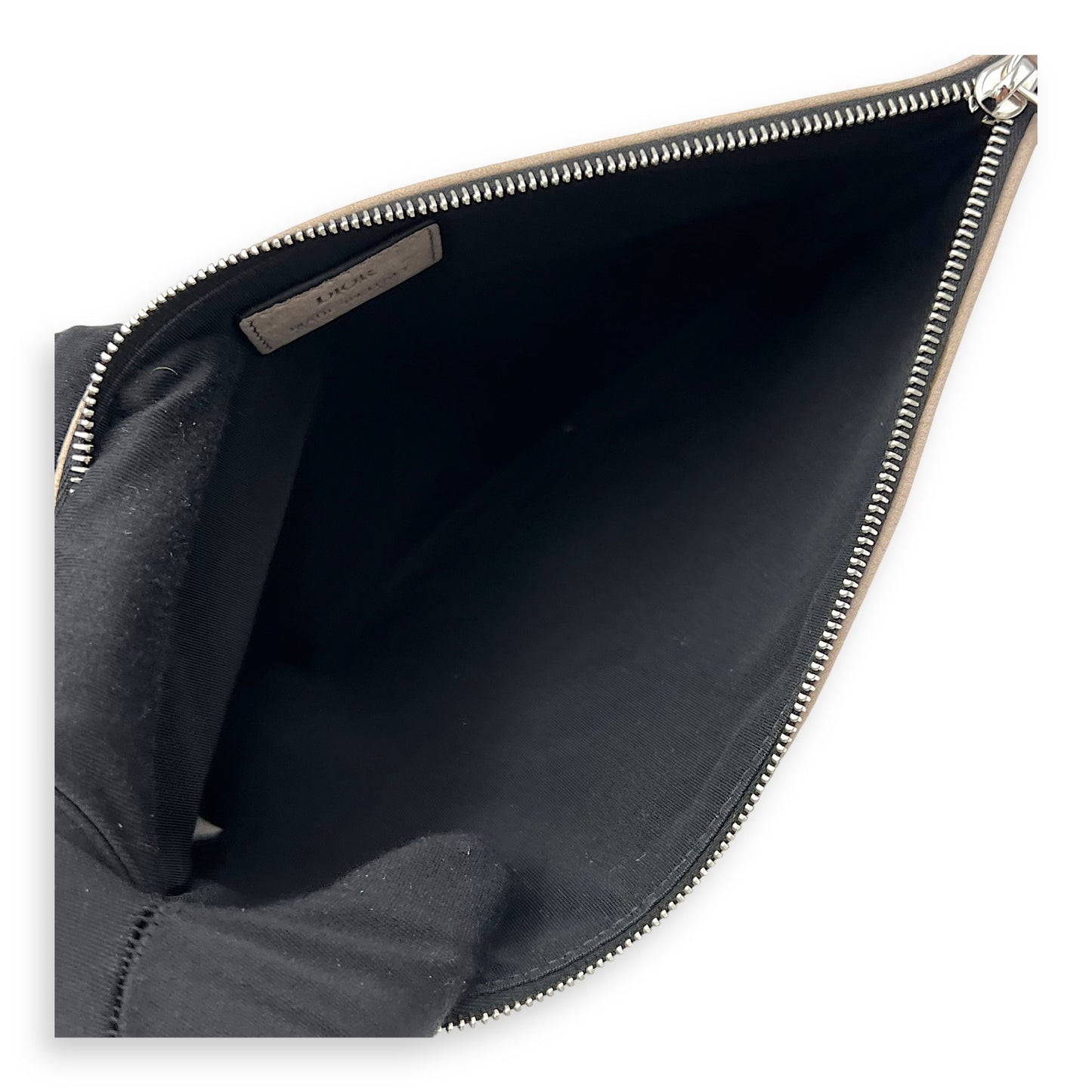 Clutch Clutch Small Brown in Calfskin, Silver hardware