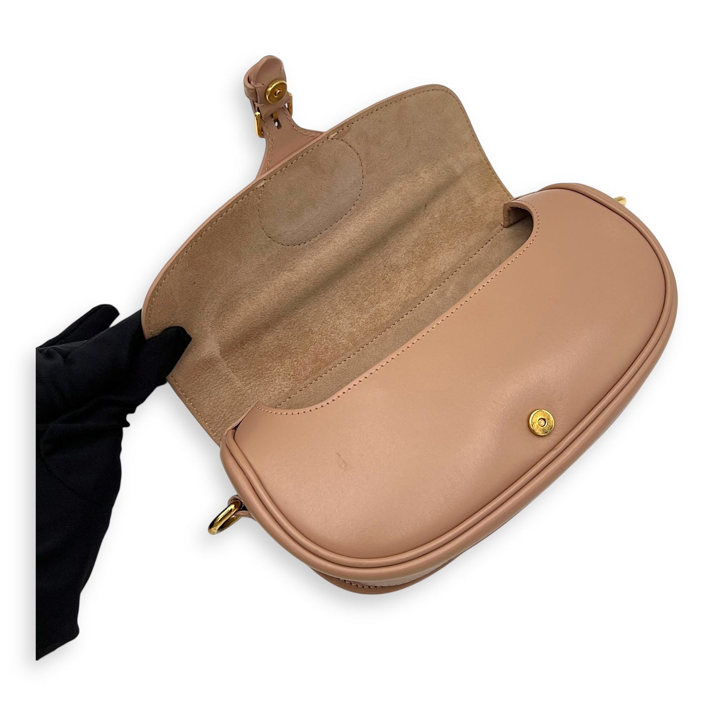 Bobby Shoulder Bag Pink in Calfskin, Gold hardware
