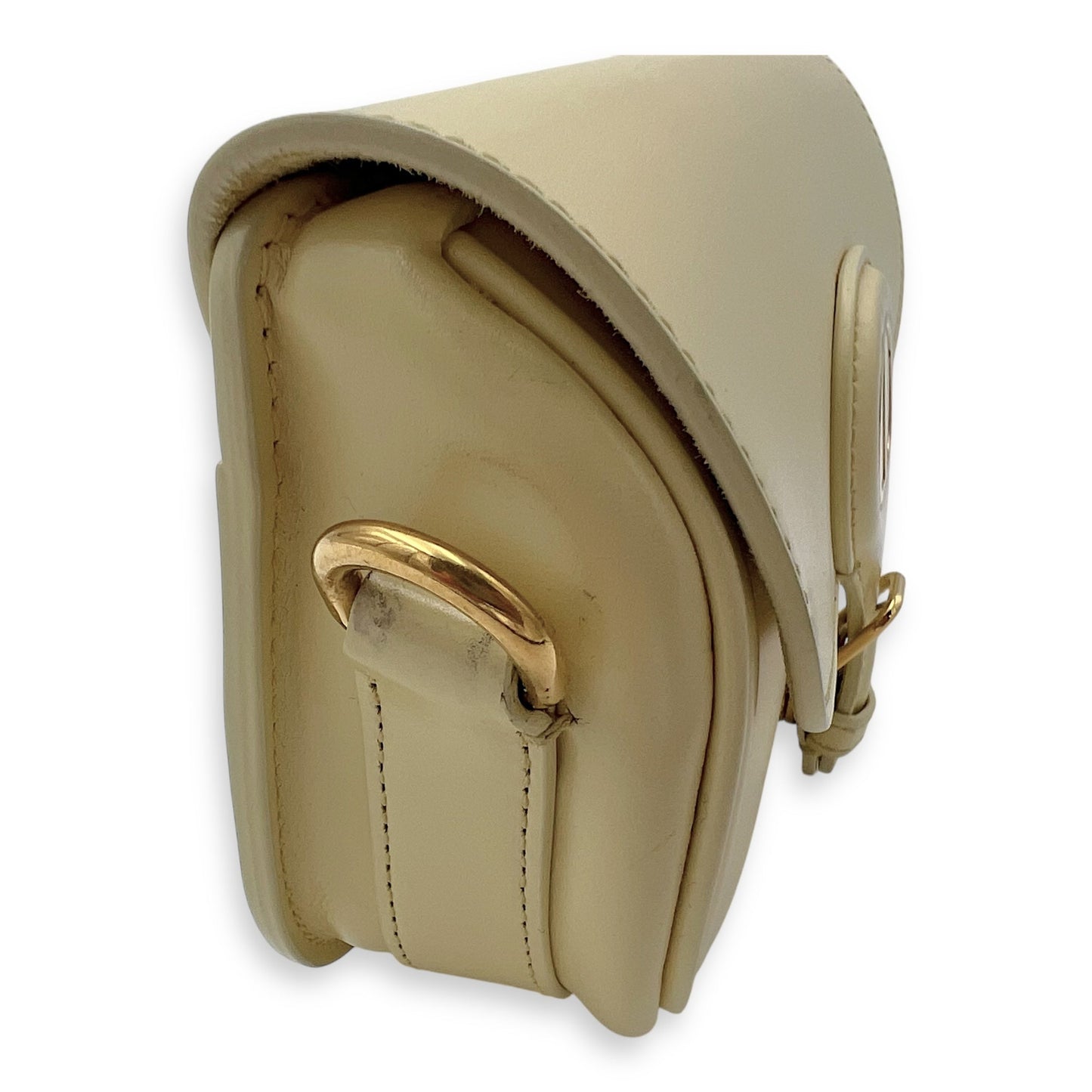 Bobby East West Yellow Crossbody Bag in Calfskin, Gold hardware