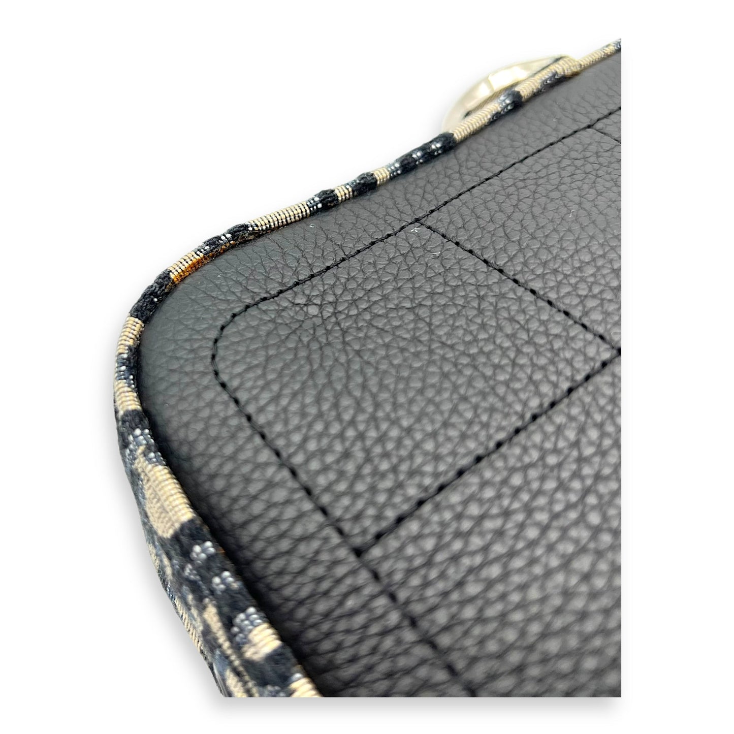 Safari Crossbody Bag Blue in Jacquard, Silver hardware