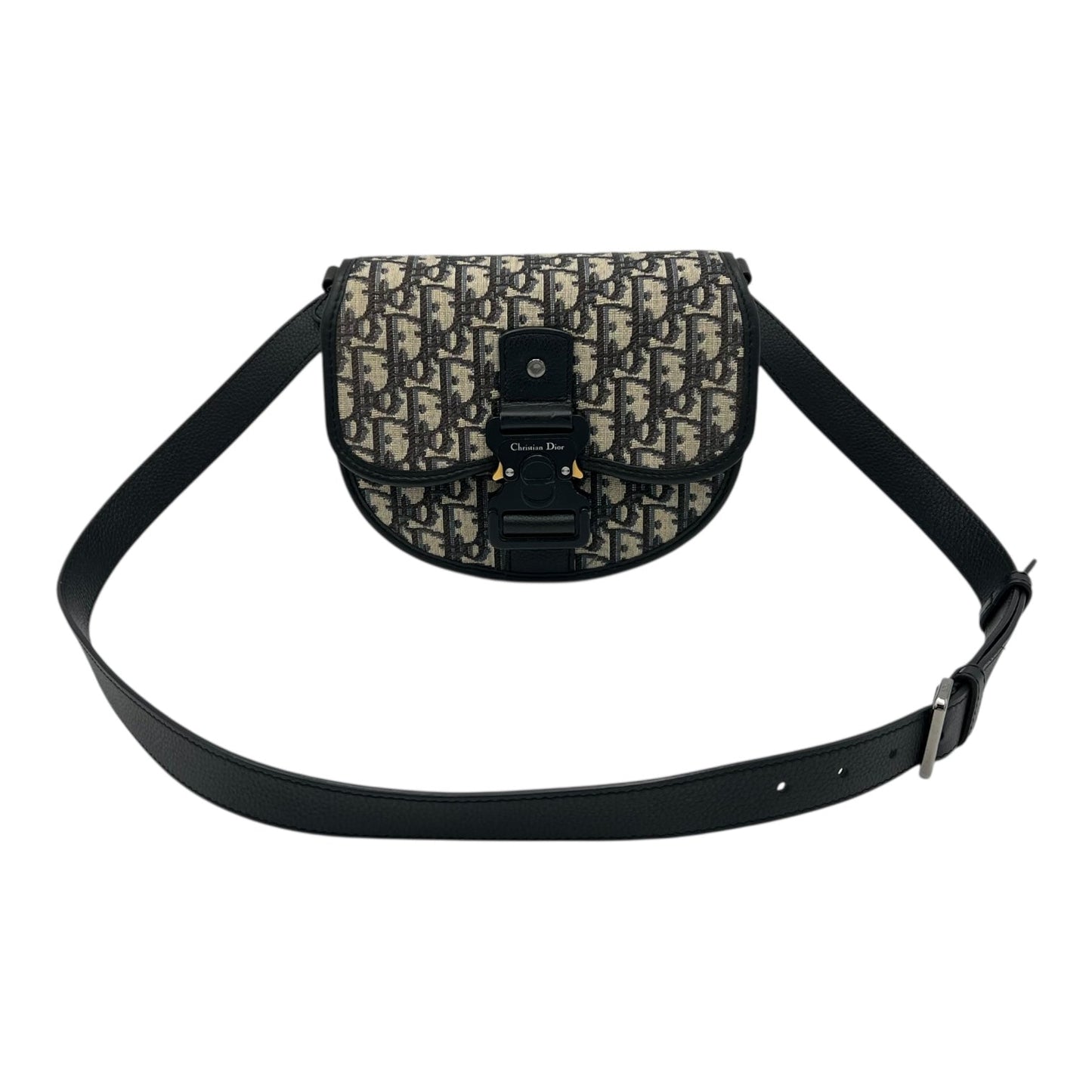 Gallop Crossbody Bag Small Blue in Canvas, Black hardware