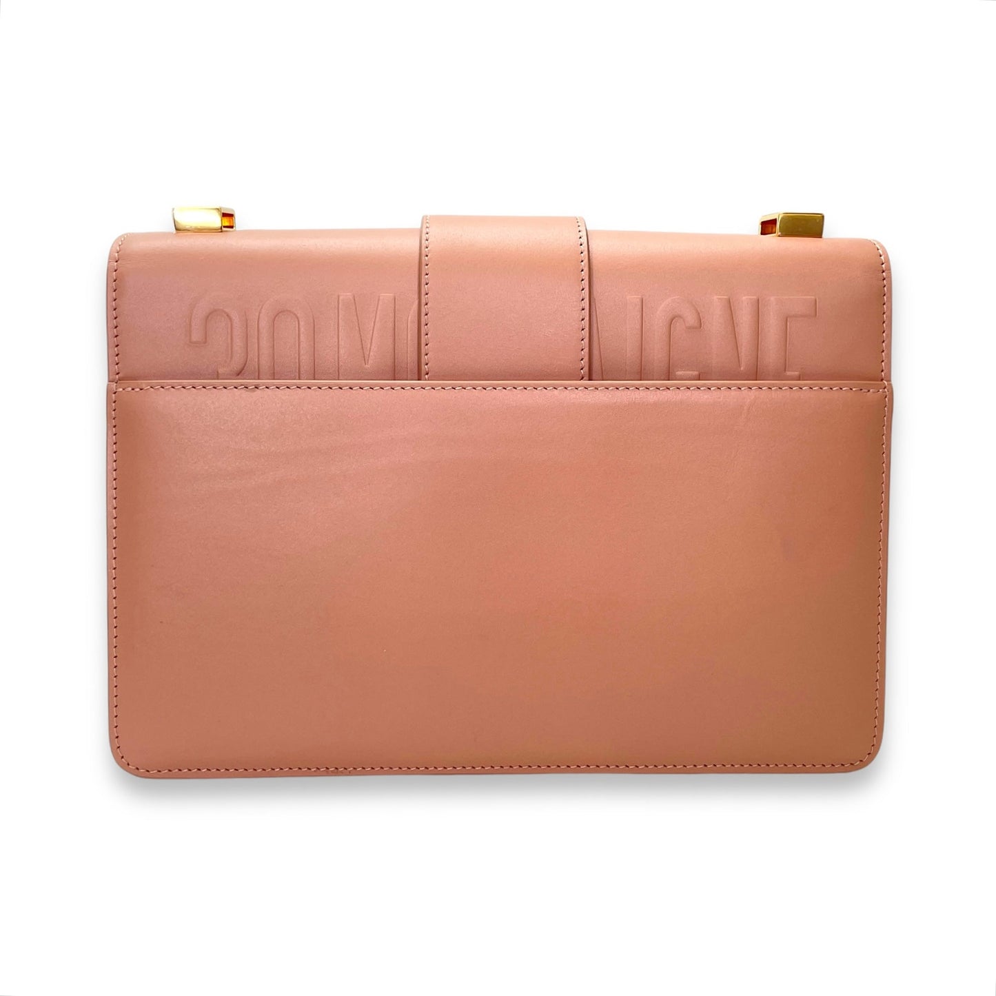 30 Montaigne Medium Pink Crossbody Bag in Calfskin, Gold hardware