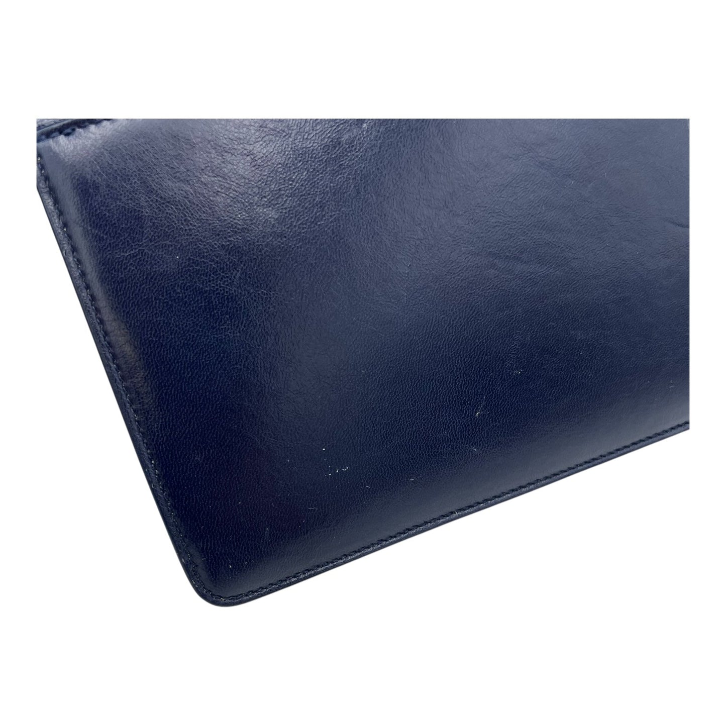 30 Montaigne Shoulder Bag Blue in Calfskin, Gold hardware