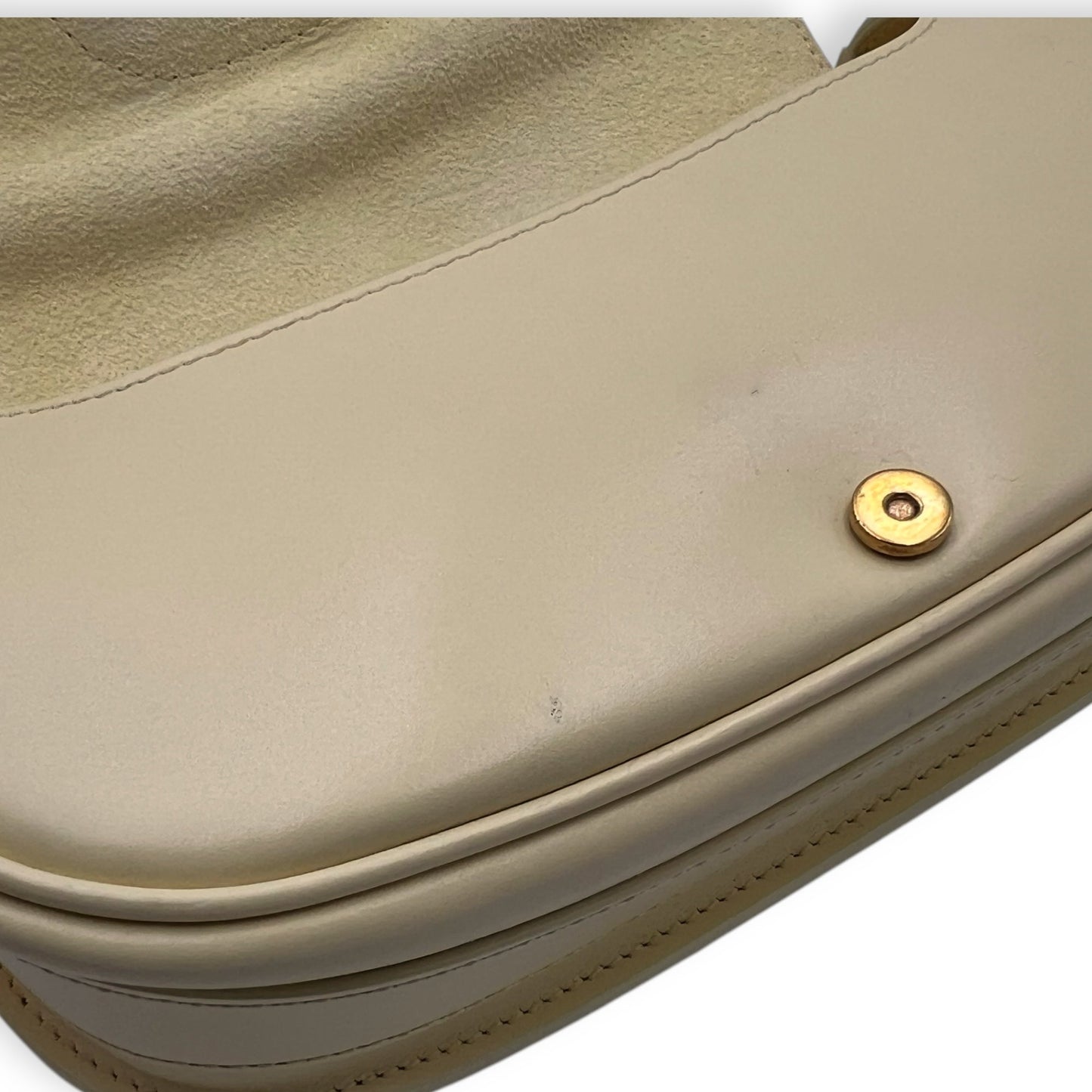 Bobby East West Yellow Crossbody Bag in Calfskin, Gold hardware