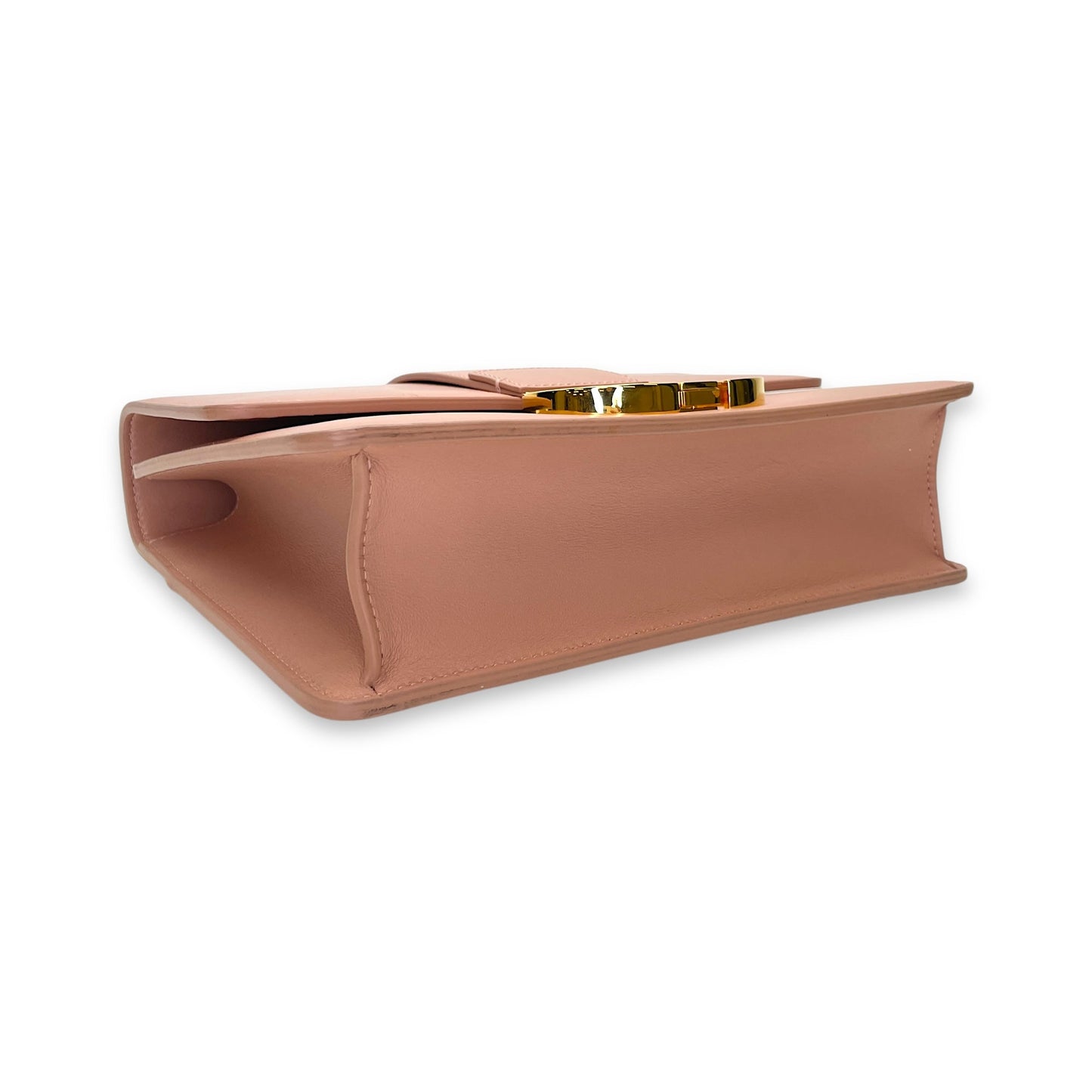 30 Montaigne Medium Pink Crossbody Bag in Calfskin, Gold hardware