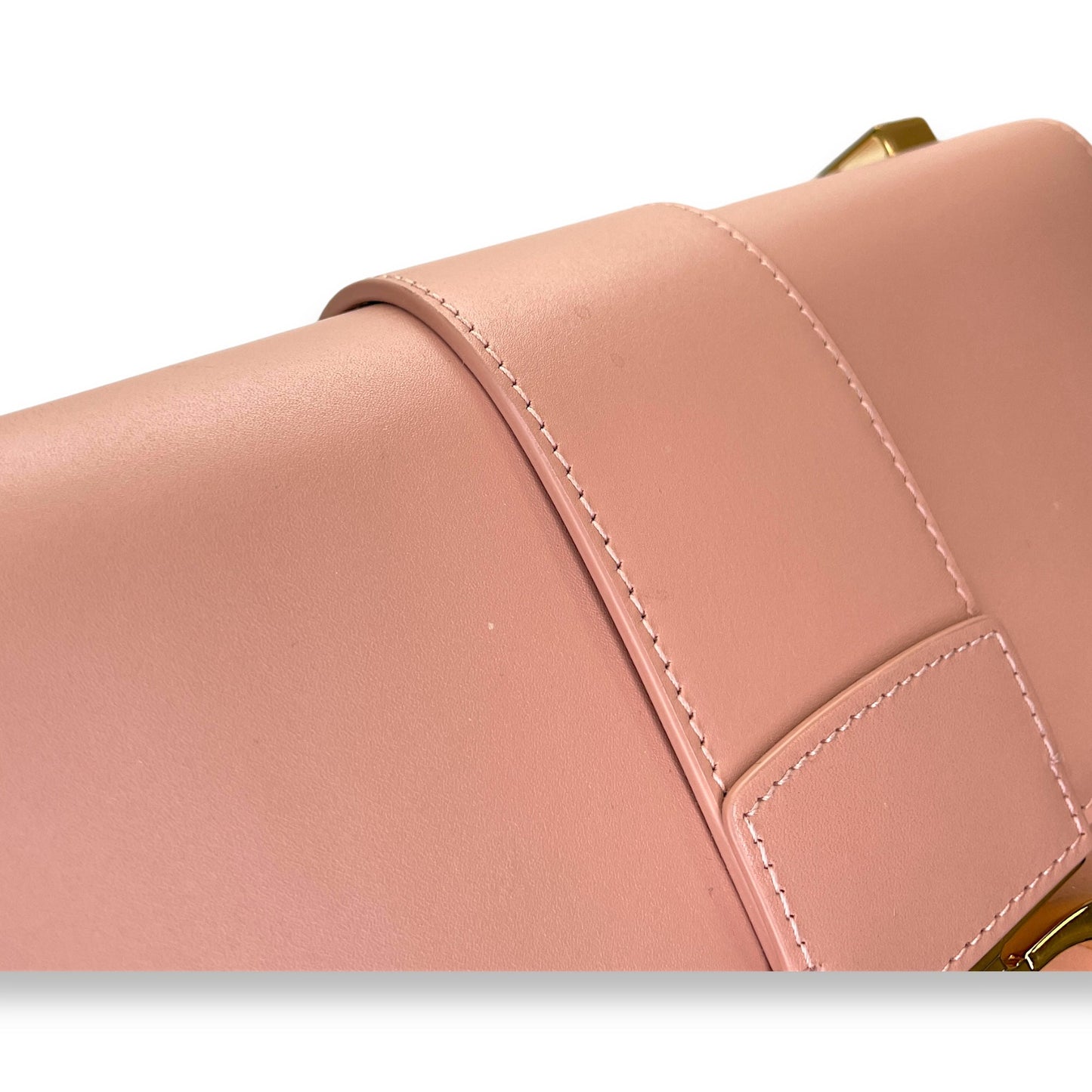 30 Montaigne Medium Pink Crossbody Bag in Calfskin, Gold hardware