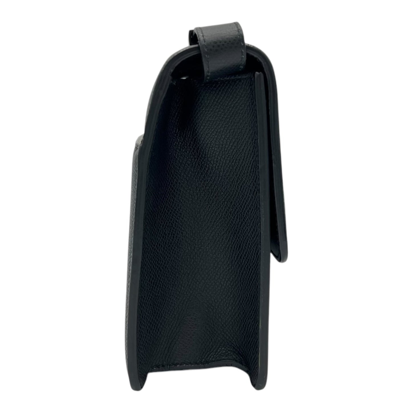 30 Montaigne Shoulder Bag Black in Calfskin, Lacquered Metal hardware