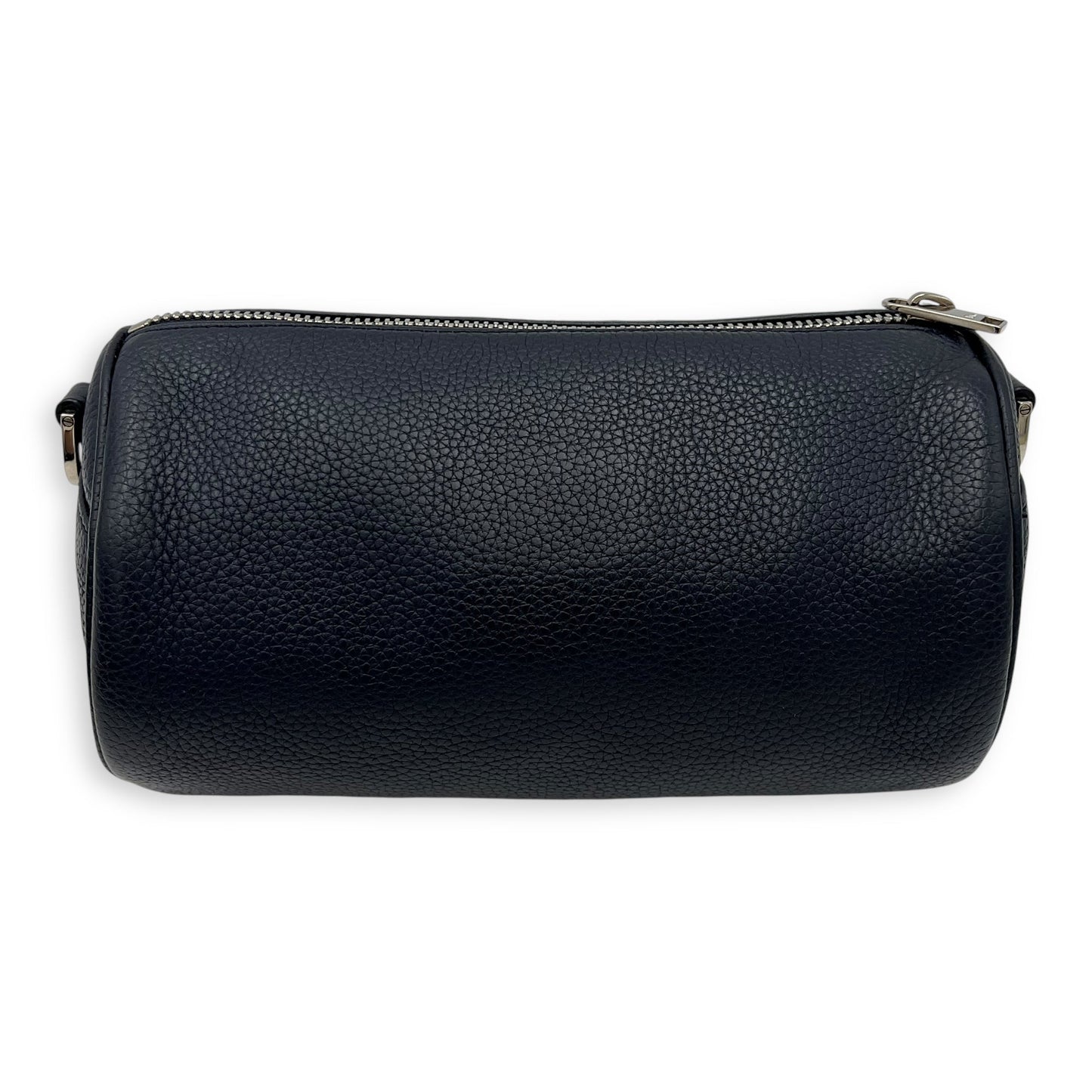 Roller Blue Crossbody Bag in Calfskin, Silver hardware