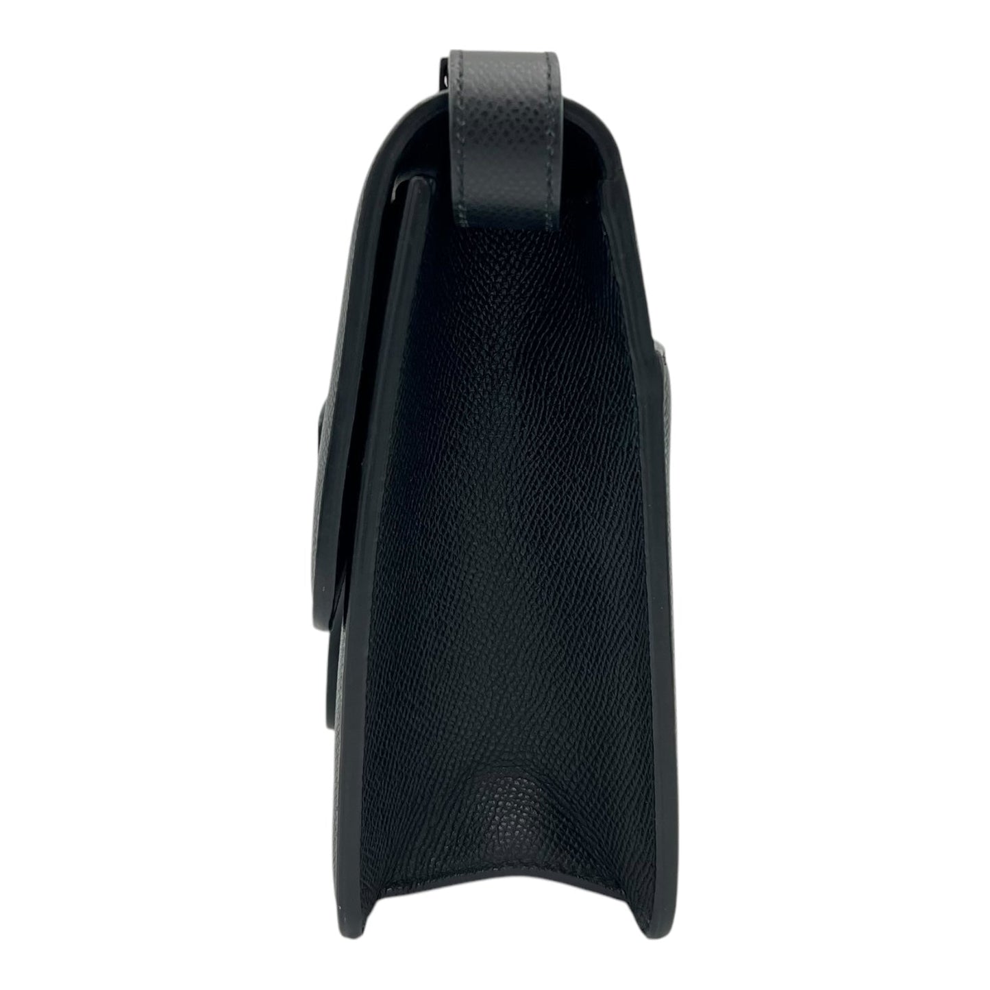 30 Montaigne Shoulder Bag Black in Calfskin, Lacquered Metal hardware