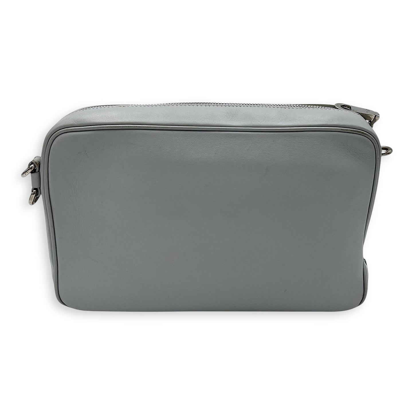 Stardust Crossbody Bag Grey in Lambskin, Silver hardware