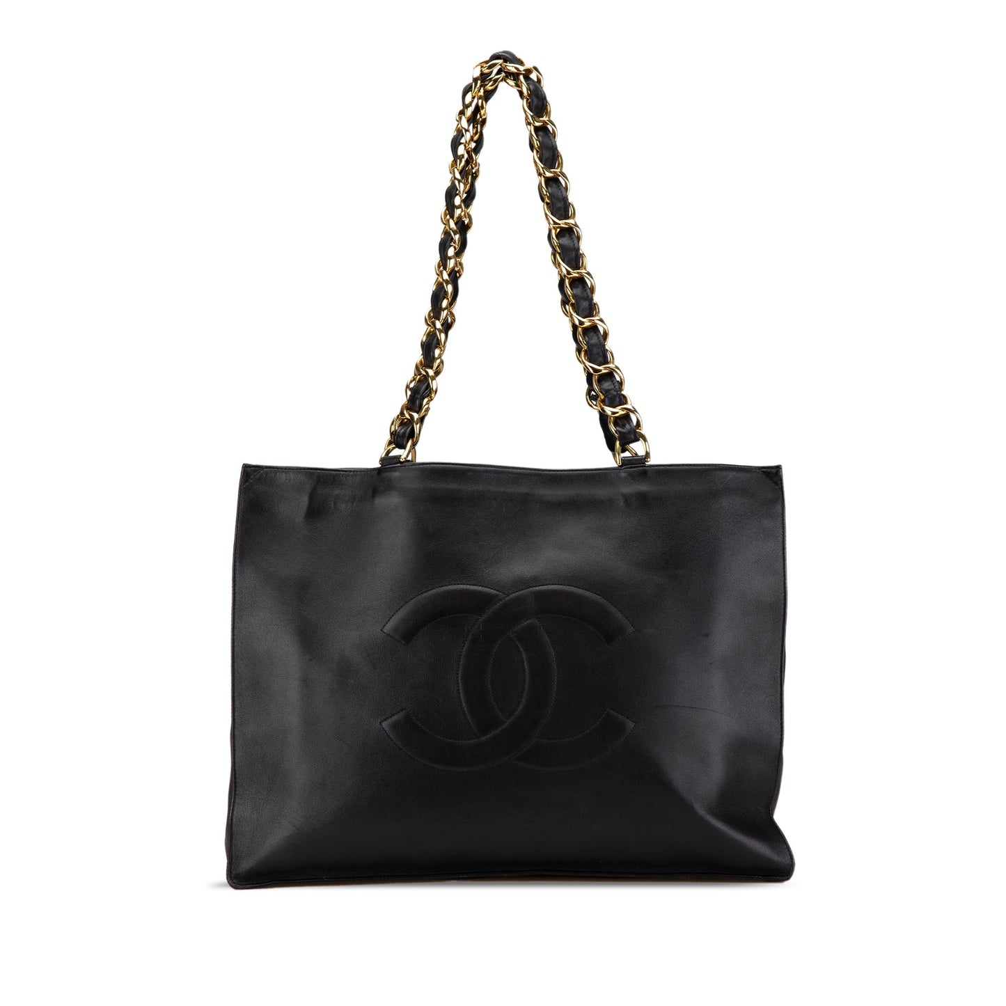 Black Chanel CC Lambskin XL Tote