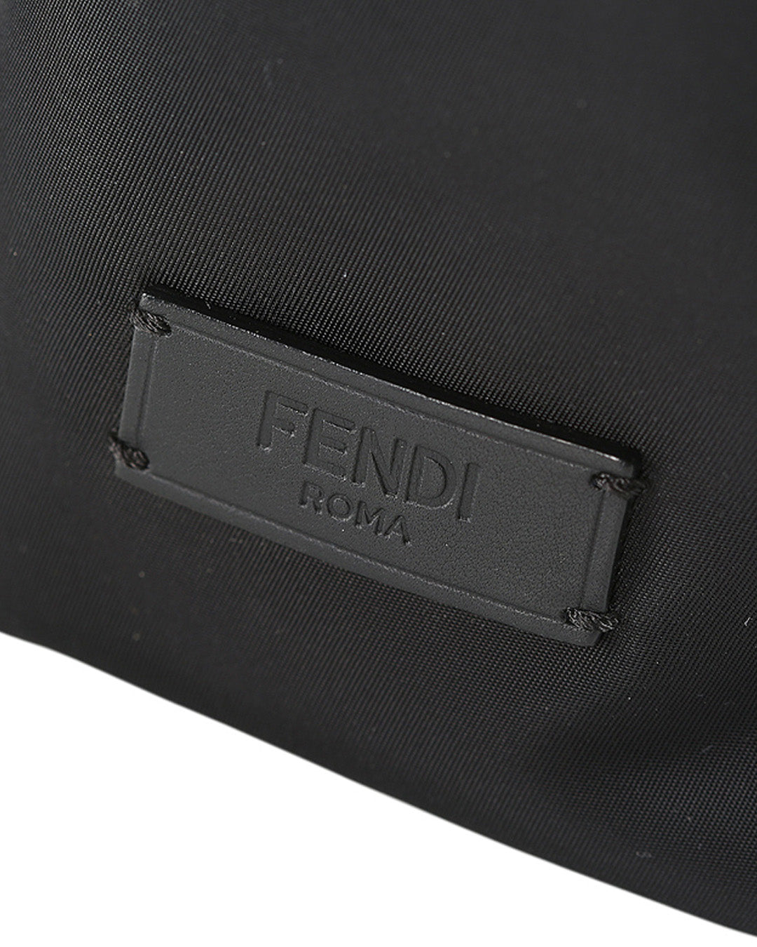 FENDI Black Nylon, Leather, and Fur Monster Eyes Backpack