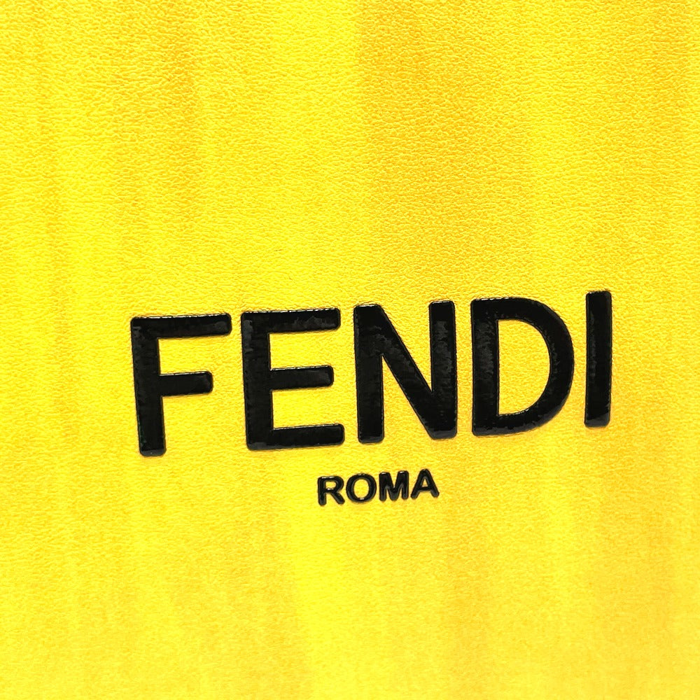 FENDI Shoulder Bag 7VA512 Leather, Calf Leather yellow logo 2WAY small Women Used