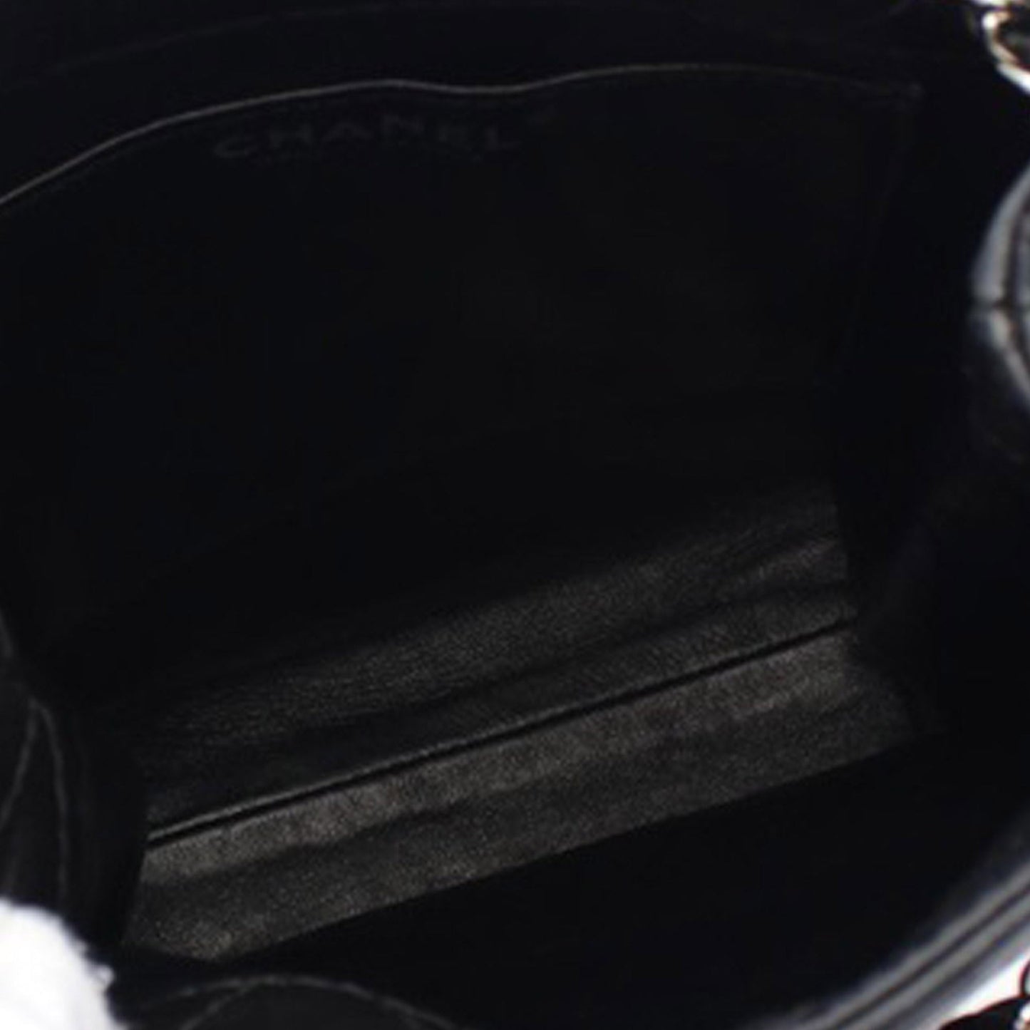 Black Chanel Bicolor Quilted Lambskin Vertical Shopping Tote