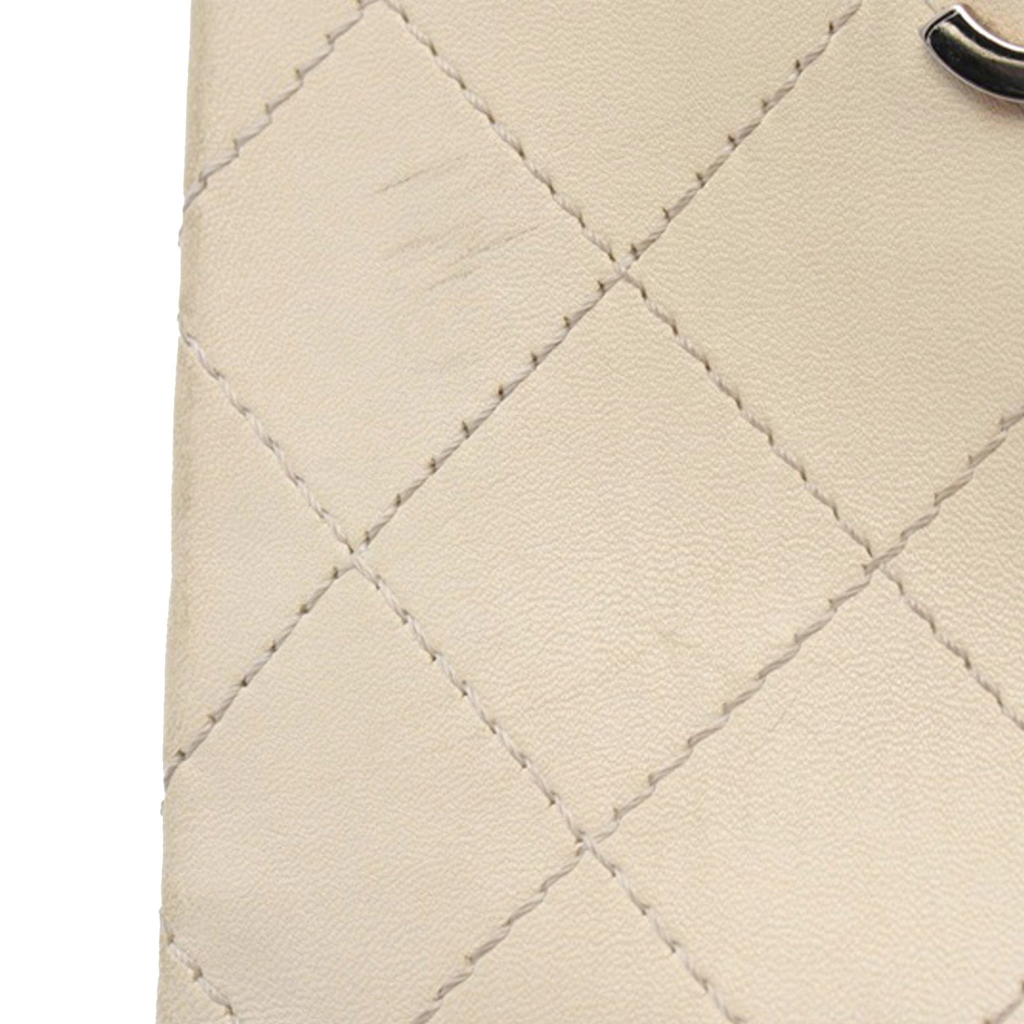 Black Chanel Bicolor Quilted Lambskin Vertical Shopping Tote