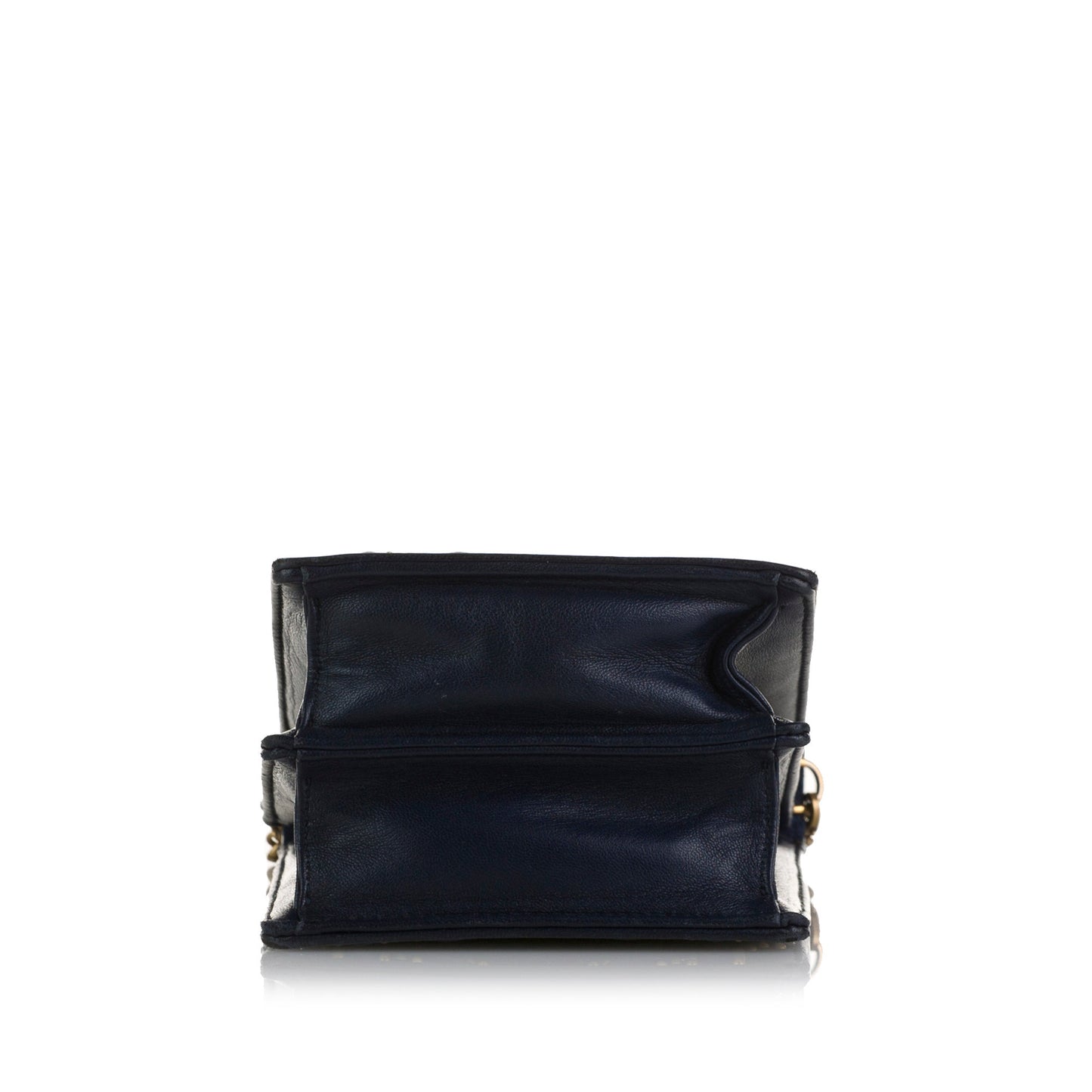 Blue Dior Diorama Vertical Clutch Crossbody Bag