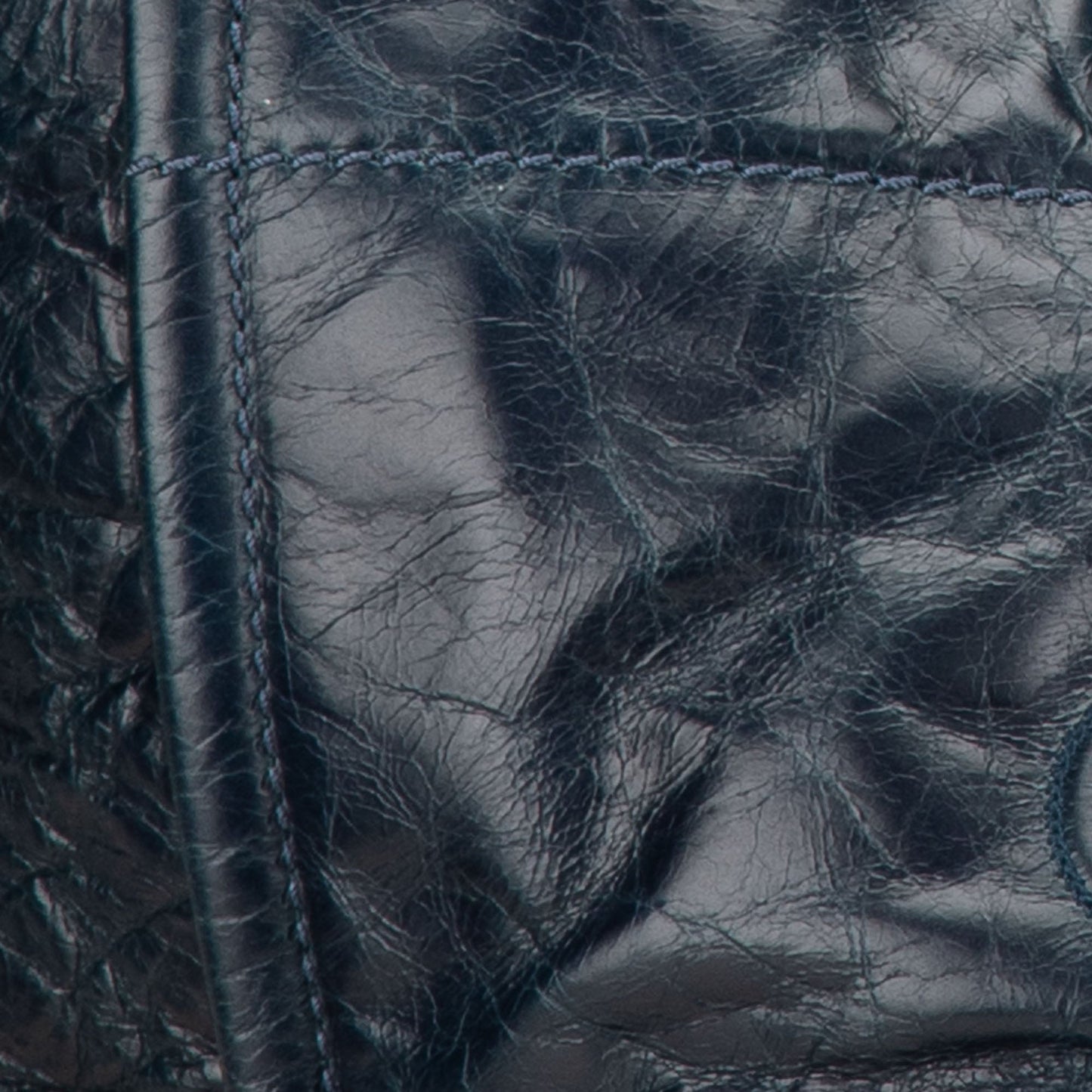 Blue Chanel Medium Glazed Calfskin and Caviar Deauville Tote Satchel