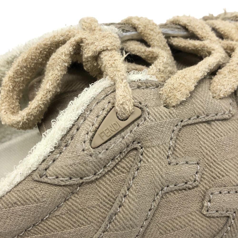 FENDI sneakers 7E1495 fabric beige FENDI MATCH Women 6 Used