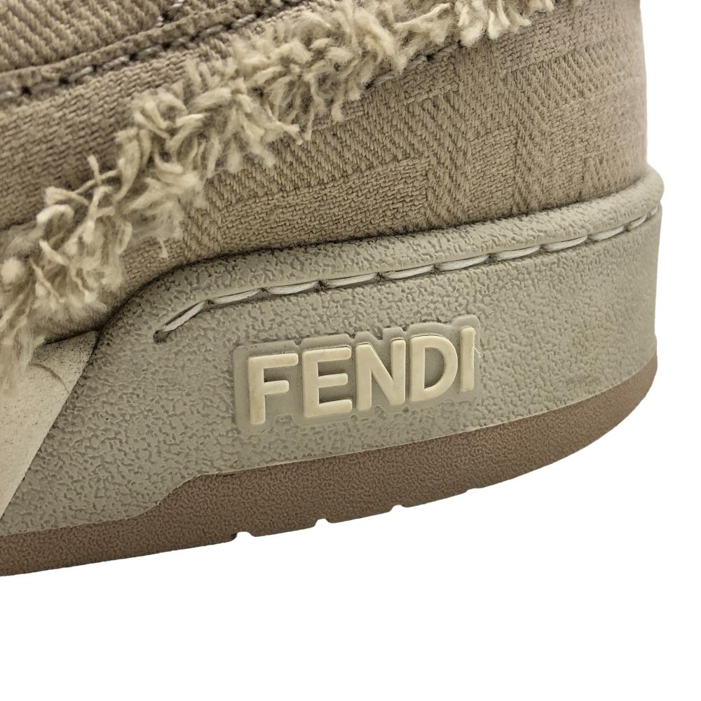 FENDI sneakers 7E1495 fabric beige FENDI MATCH Women 6 Used