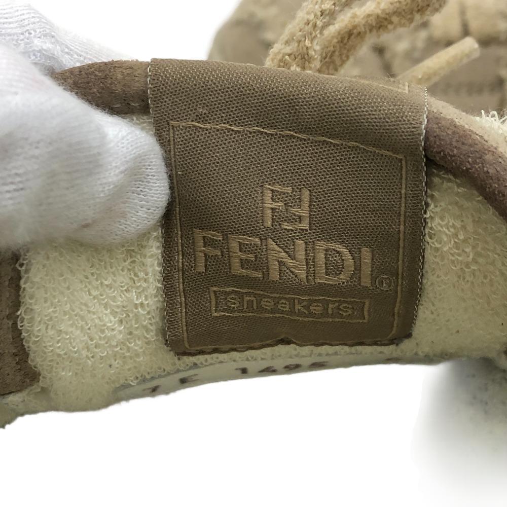 FENDI sneakers 7E1495 fabric beige FENDI MATCH Women 6 Used