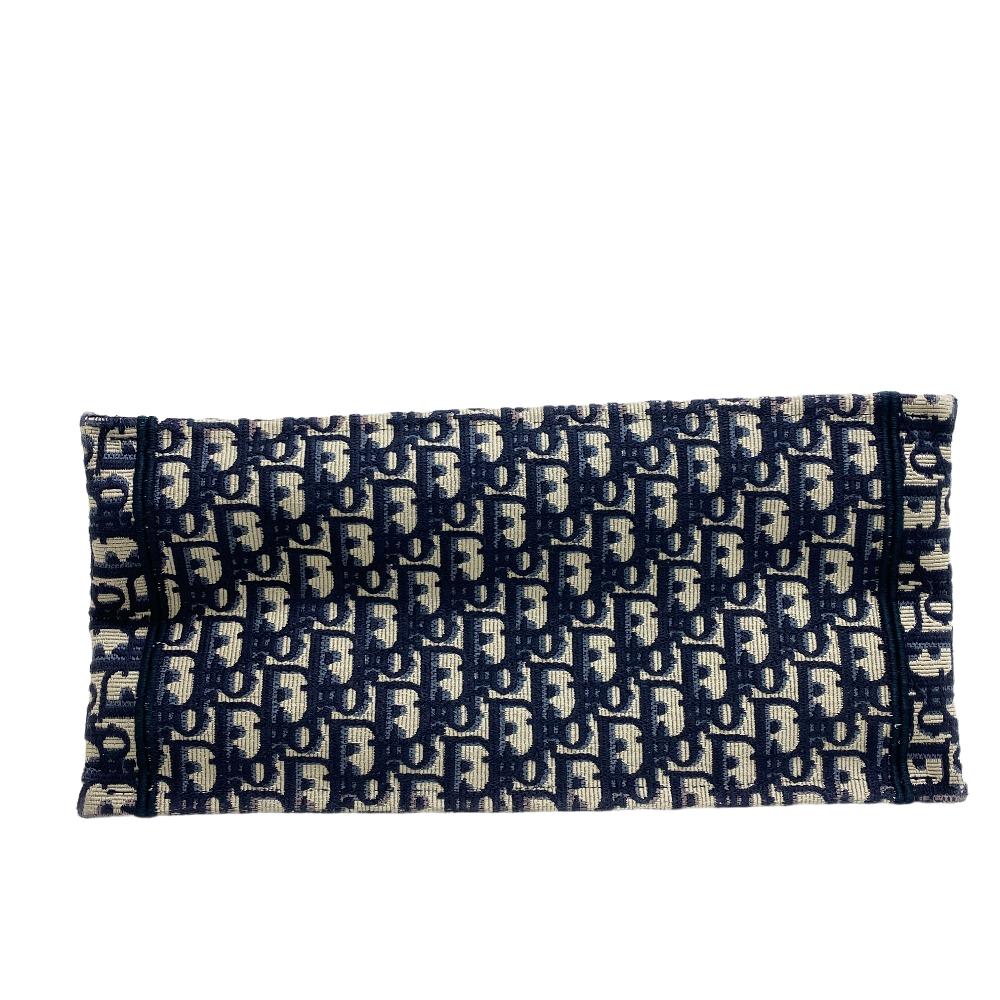 Christian Dior Tote Bag canvas Navy Small Book tote Women Used