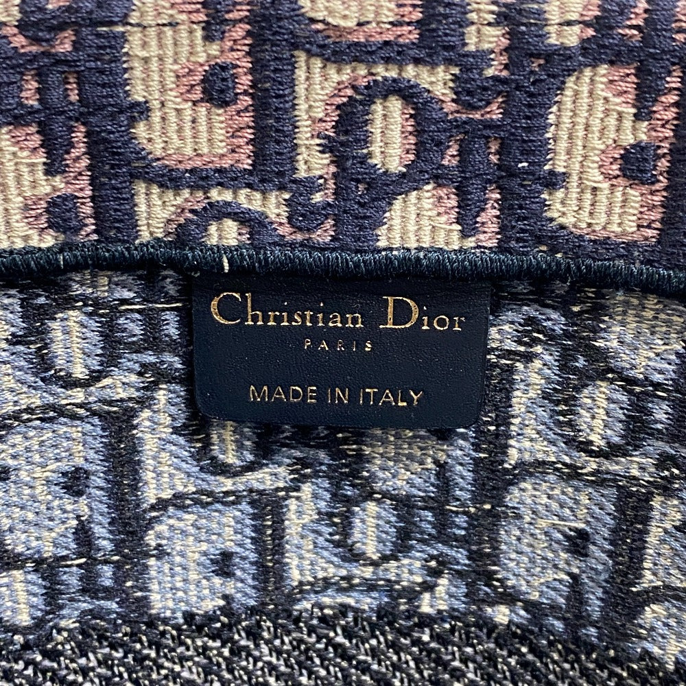 Christian Dior Tote Bag canvas Navy Small Book tote Women Used