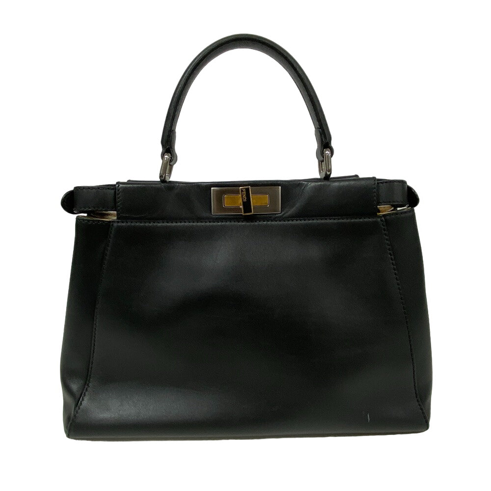 FENDI Handbag 8BN226 pony, leather black Peek-a-boo regular