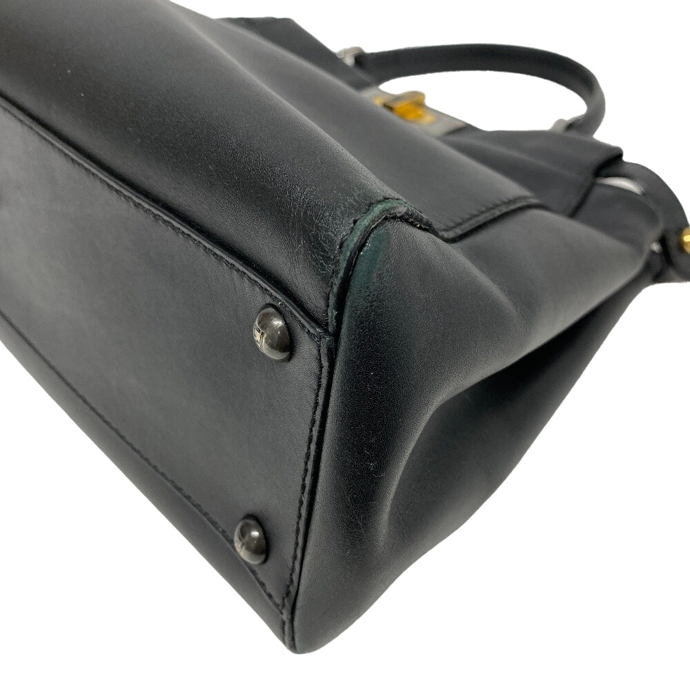 FENDI Handbag 8BN226 pony, leather black Peek-a-boo regular
